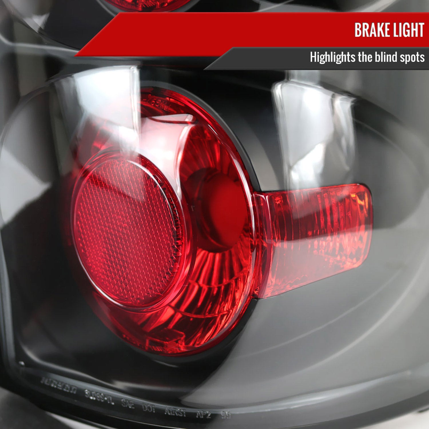 1999-2002 Chevy Silverado/ 1999-2006 GMC Sierra Tail Lights Matte Black/Clear