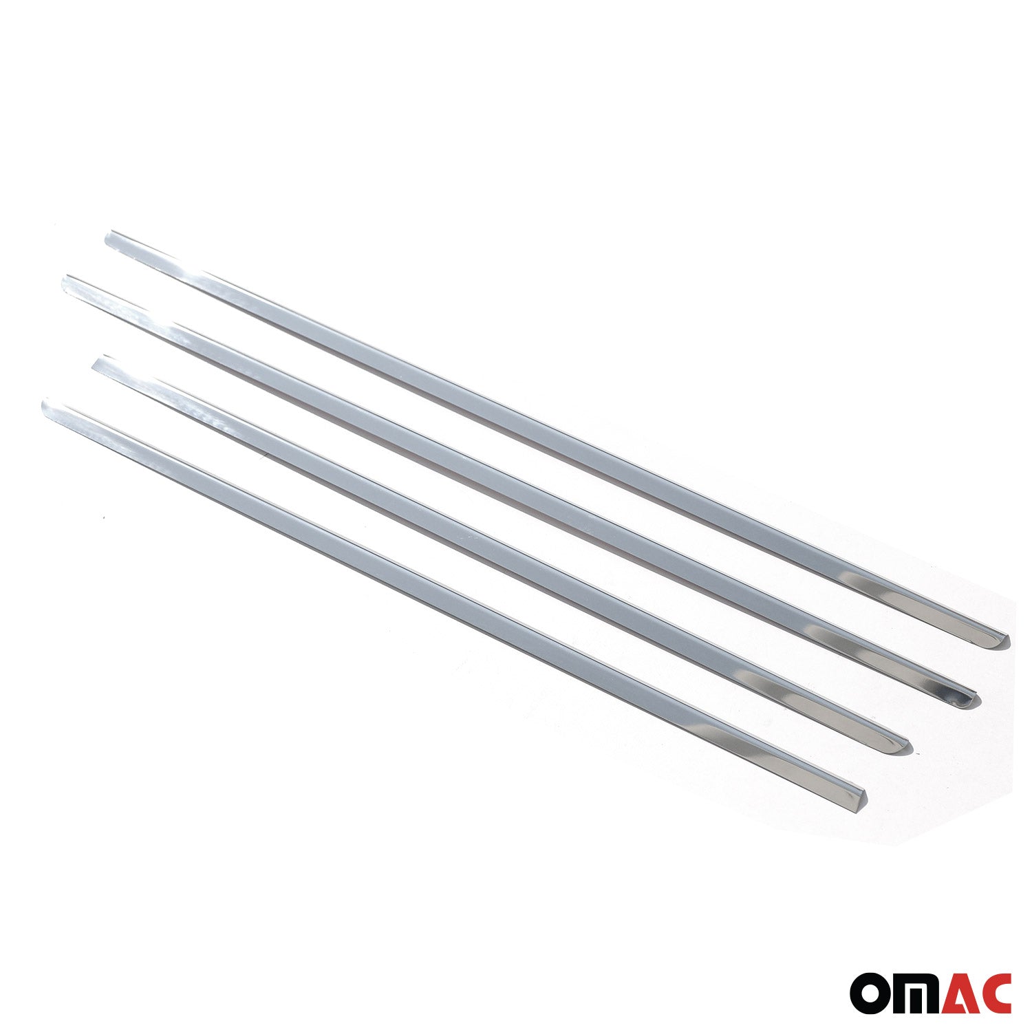 2002-2005 VW Passat B5.5 Window Molding Trim Streamer Stainless Steel Silver 4 Pcs