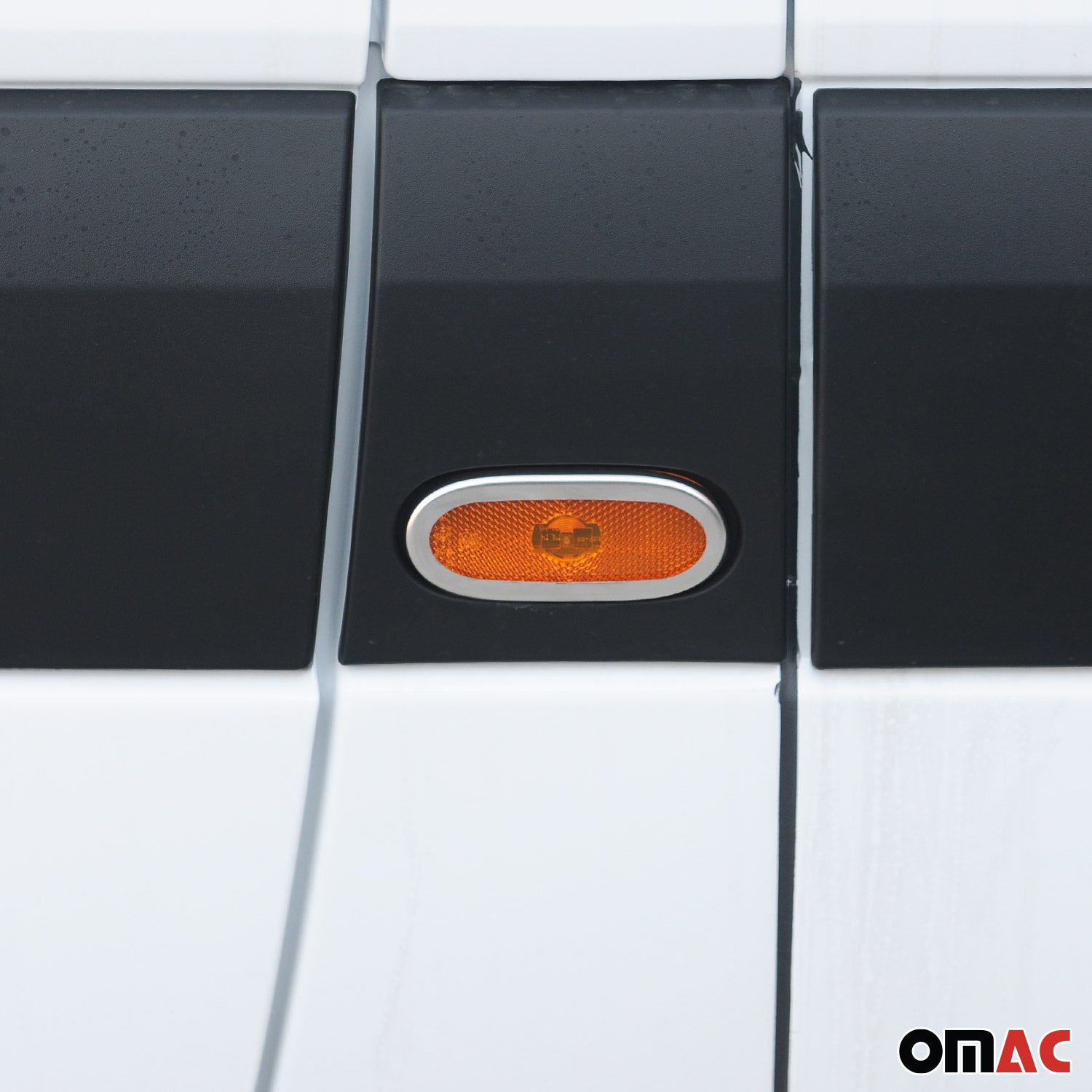 2006-2013 Mercedes Sprinter W906 Side Reflector Light Frame Silver Stainless Steel 6x