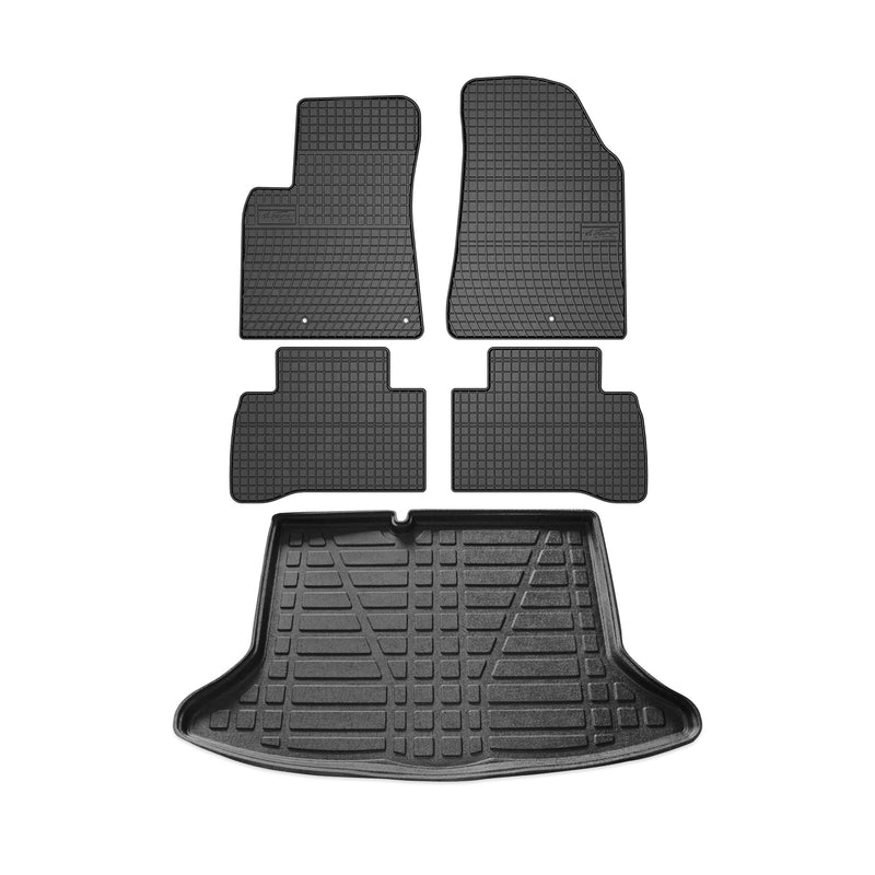 2017-2022 Kia Niro Floor Mats & Cargo Liner Full Set All Weather Black