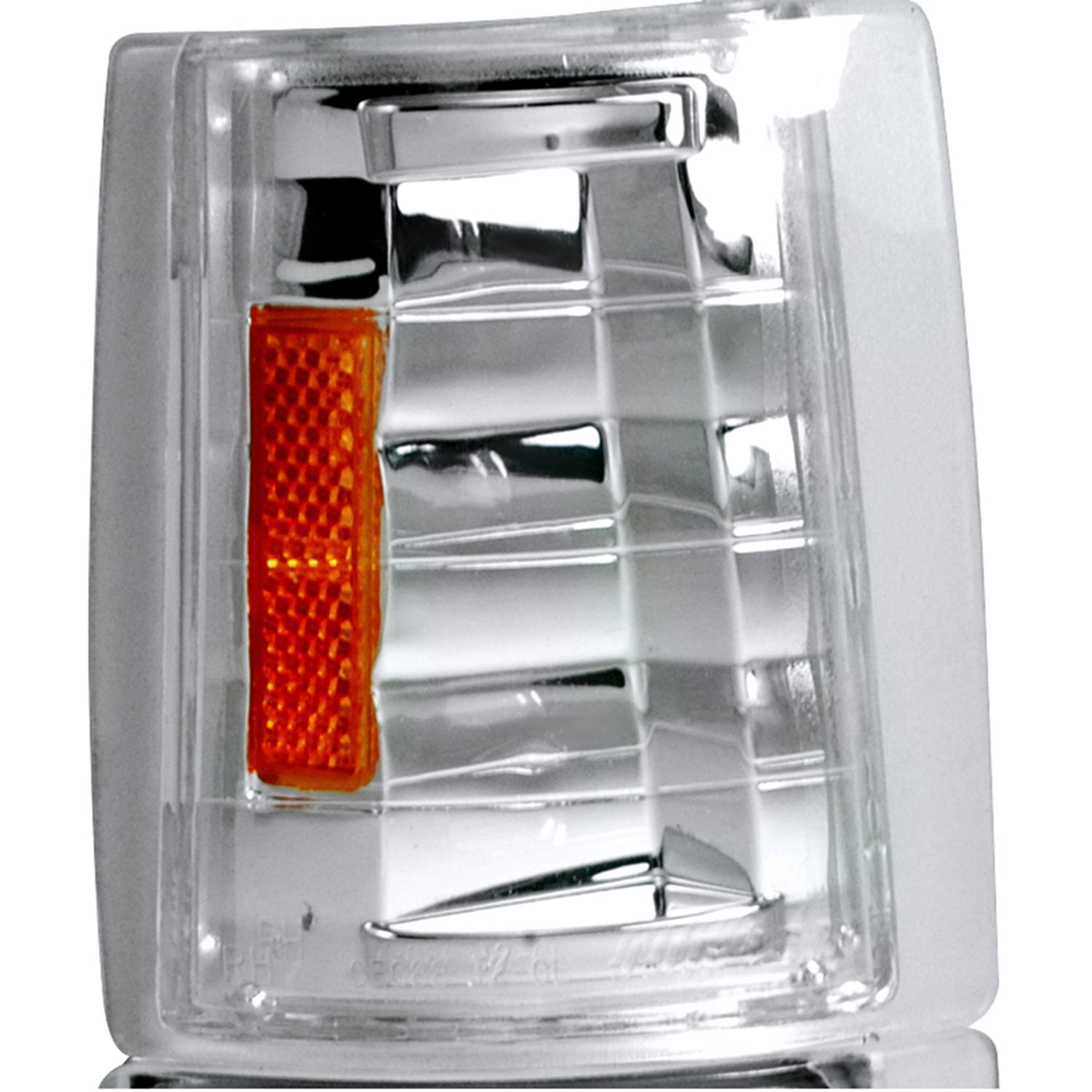 1994-1998 GMC Sierra/Yukon/Suburban Corner Lights Amber Reflectors Chrome