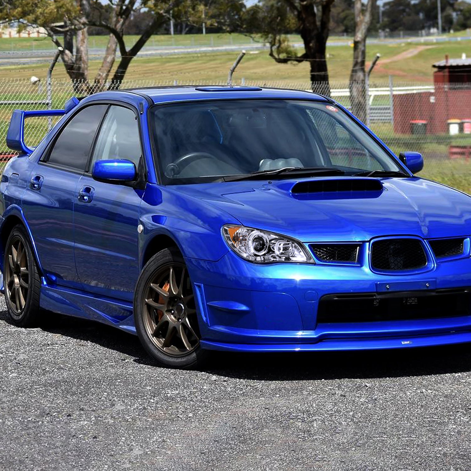 2006-2007 Subaru Impreza WRX/STI Projector Headlights LED Light Strip Chrome