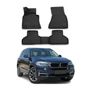 2014-2018 BMW X5 F15 F85 Floor Mats Liners Full Set All Weather Black