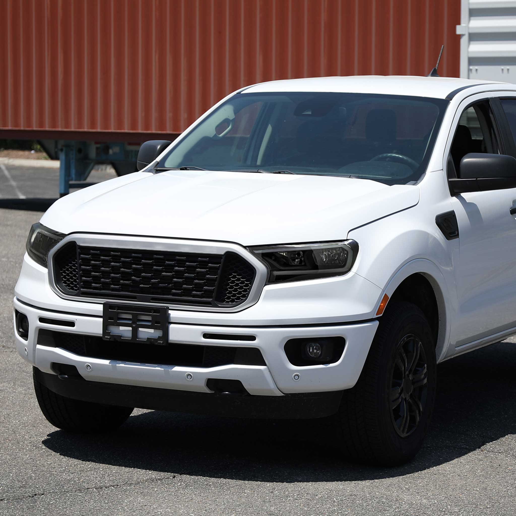For Ford Ranger XL XLT 2019-2023 Factory Style Headlights LED Bar Turn Signal Glossy Black Housing Smoked Lens
