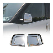 2015-2022 RAM ProMaster City Side Mirror Cover Caps Stainless Steel Silver 2 Pcs