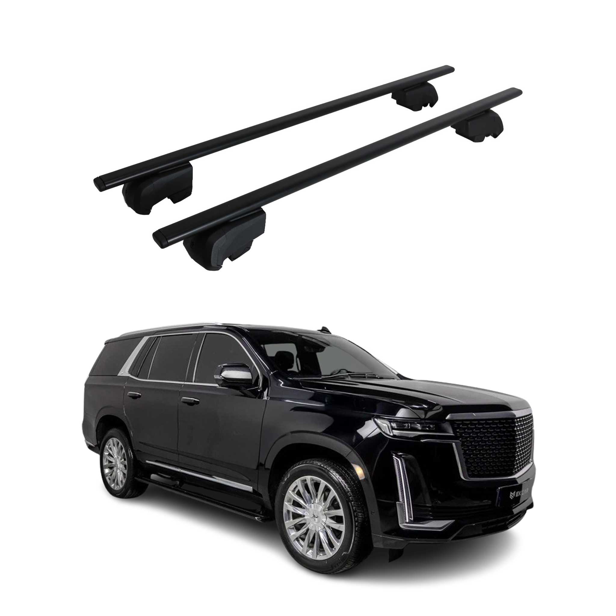 2021-2025 Cadillac Escalade Roof Rack Cross Bars Black