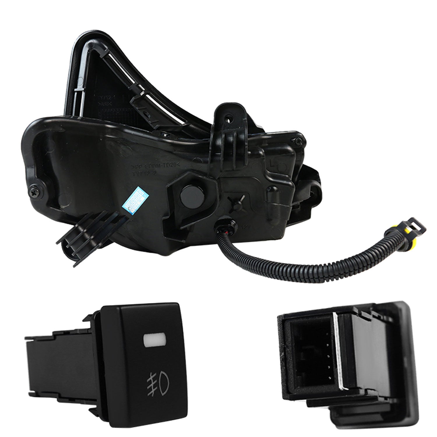 2017-2018 Toyota Corolla LED Fog Lights Kit Chrome Housing/Clear Lens