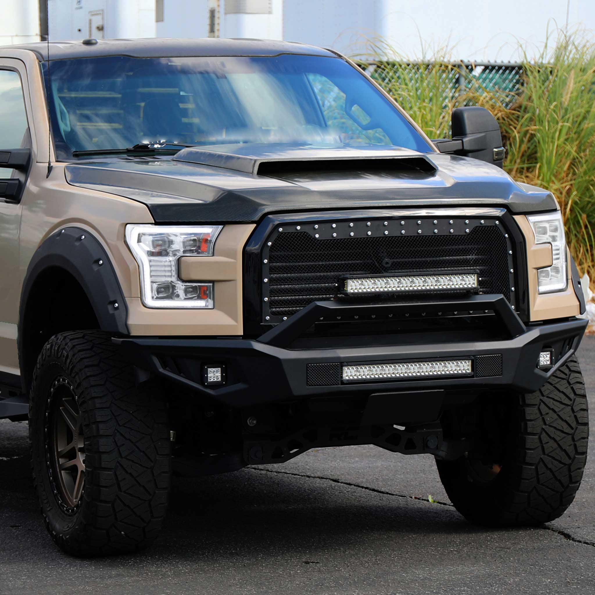 For Ford F-150 2015-2017 LED Projector Headlights Switchback Sequential Turn Signal DRL Chrome
