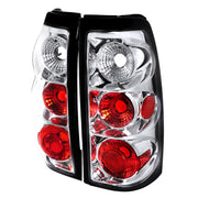 1999-2002 Chevy Silverado/ 1999-2006 GMC Sierra Tail Lights Chrome/Clear Lens