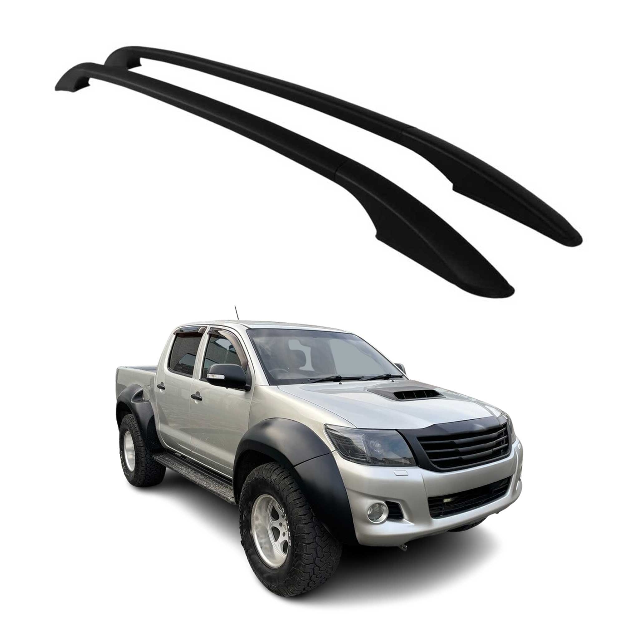 2005-2015 Toyota Hilux Roof Rack Rails Side Rails Black