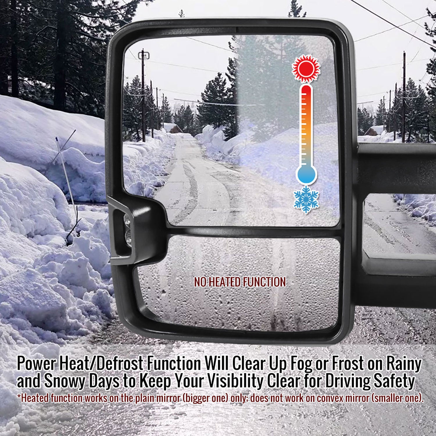 2002-2007 Chevy Silverado/Tahoe/Sierra/Yukon Heated Towing Mirrors Smoke Lens