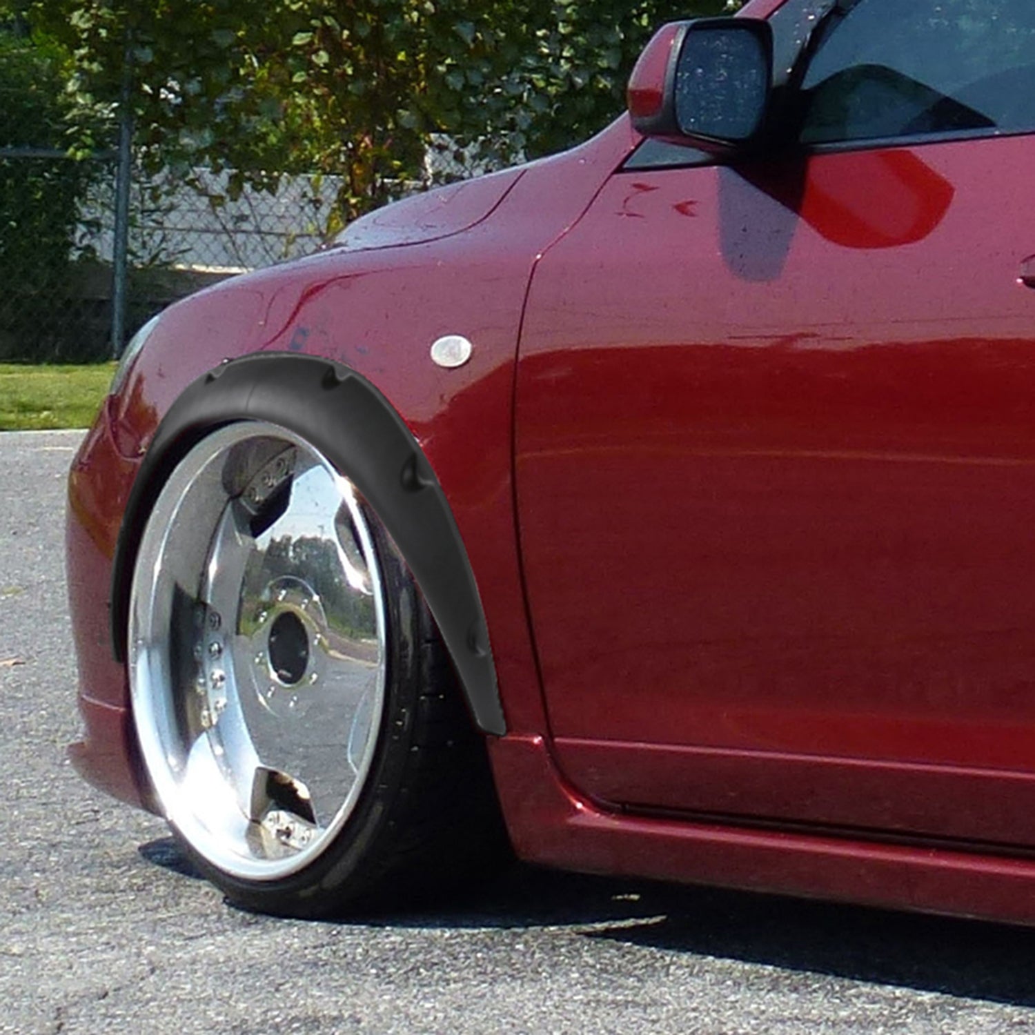 Universal 4PC Set Extra Wide Body Wheel Fender Flares Wheel Protector