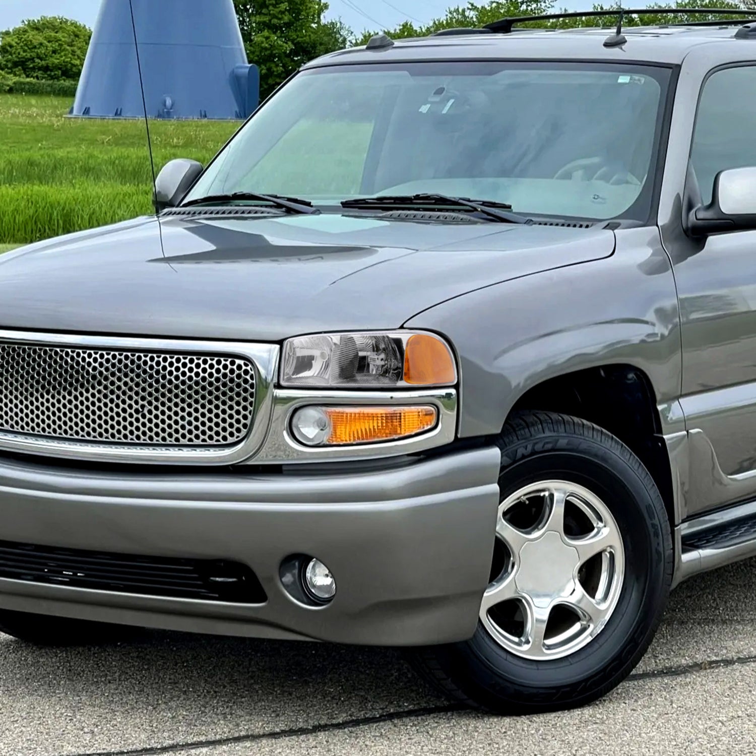 1999-2006 GMC Sierra/Yukonk/Yukon XL Crystal Headlights Amber Reflector Chrome