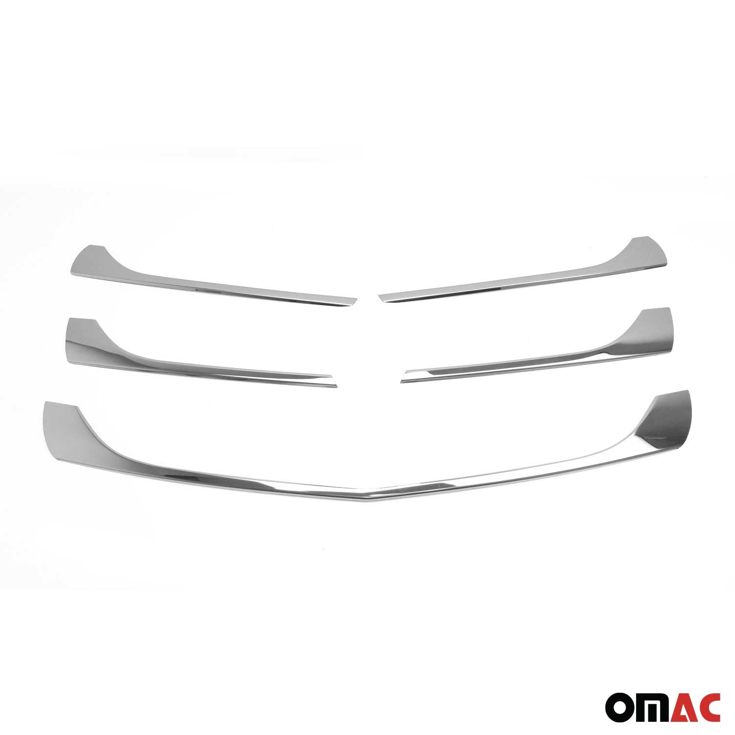 Front Bumper Grill Trim Molding for Mercedes Metris 2016-2020 S.Steel Chrome 5x