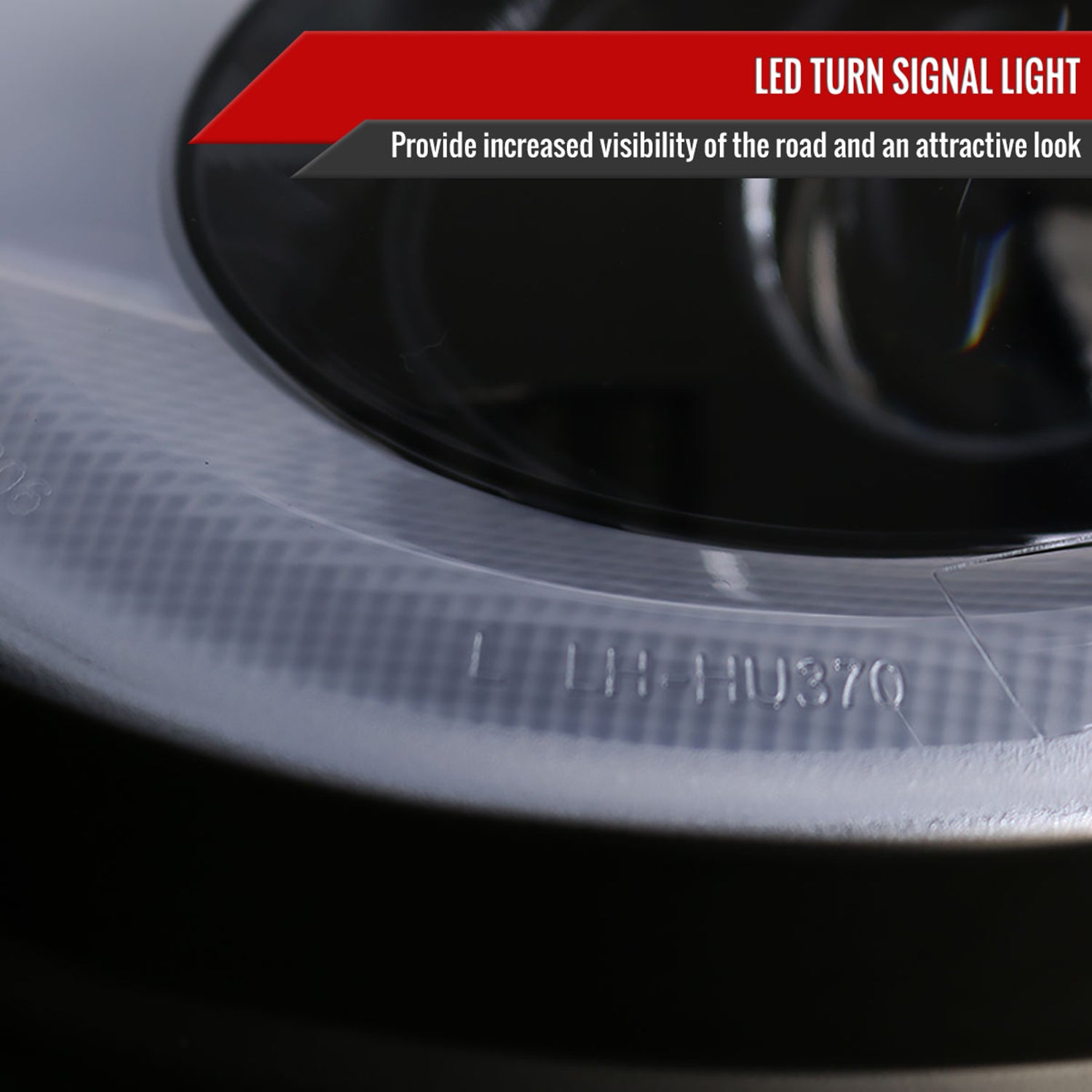 2007-2015 Mini Cooper R55 R56 R57 R58 R59 Headlights LED Signal Lights Black