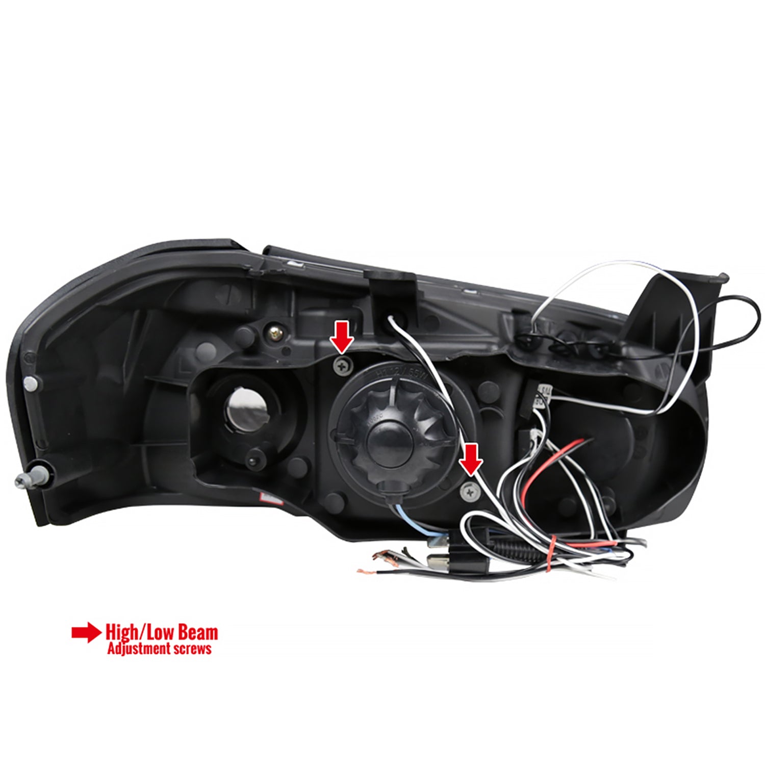 2000-2001 Nissan Maxima Dual Halo Projector Headlights Chrome/Clear Lens