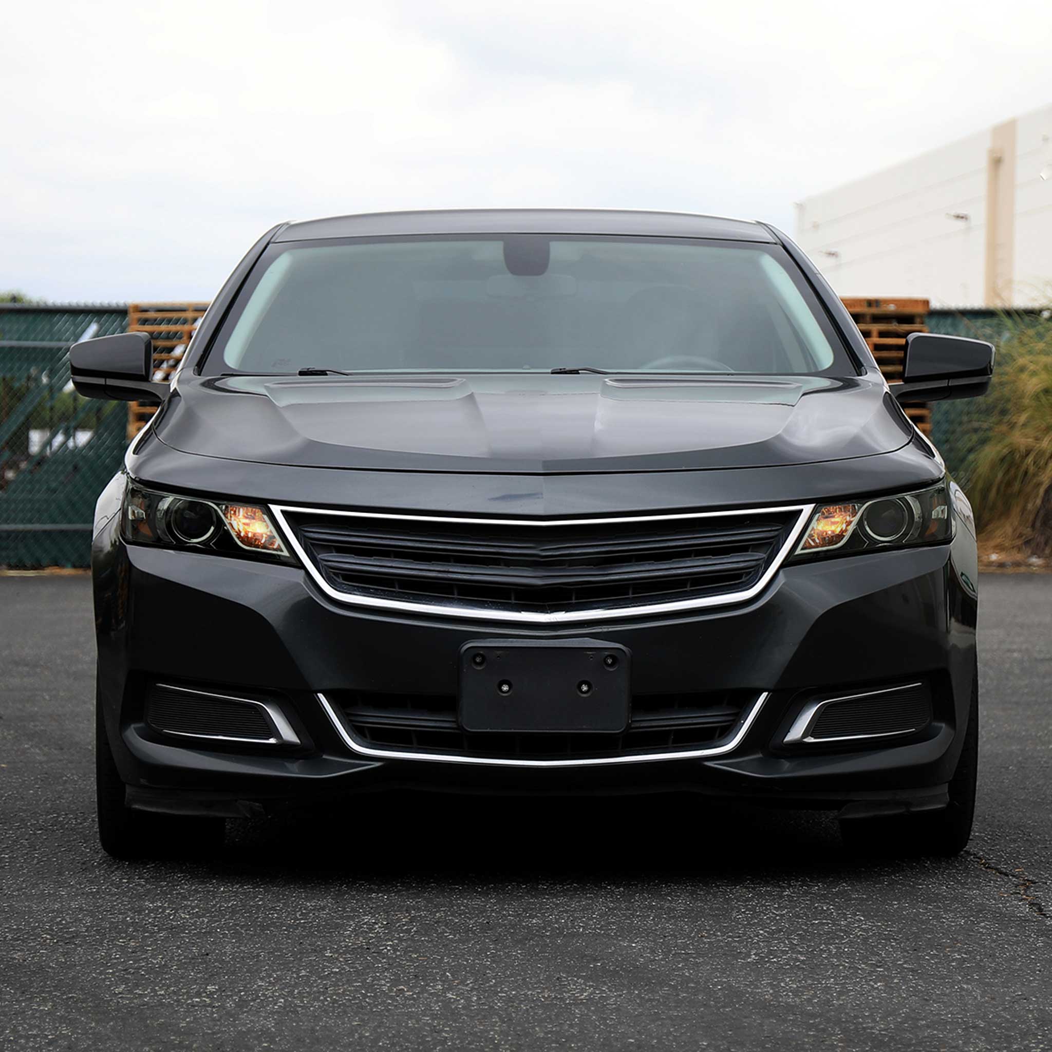 For Chevrolet Impala 2014-2020 Factory Style Projector Headlights Glossy Black Housing Smoked Lens