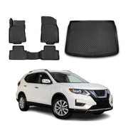 2017-2022 Nissan Rogue Sport Floor Mats & Cargo Liner Full Set All Weather Black