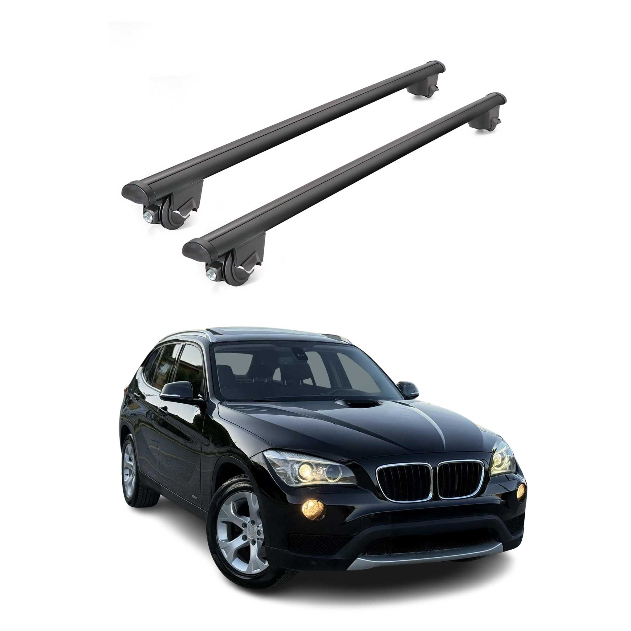 2010-2015 BMW X1 E84 Roof Rack Cross Bars Black