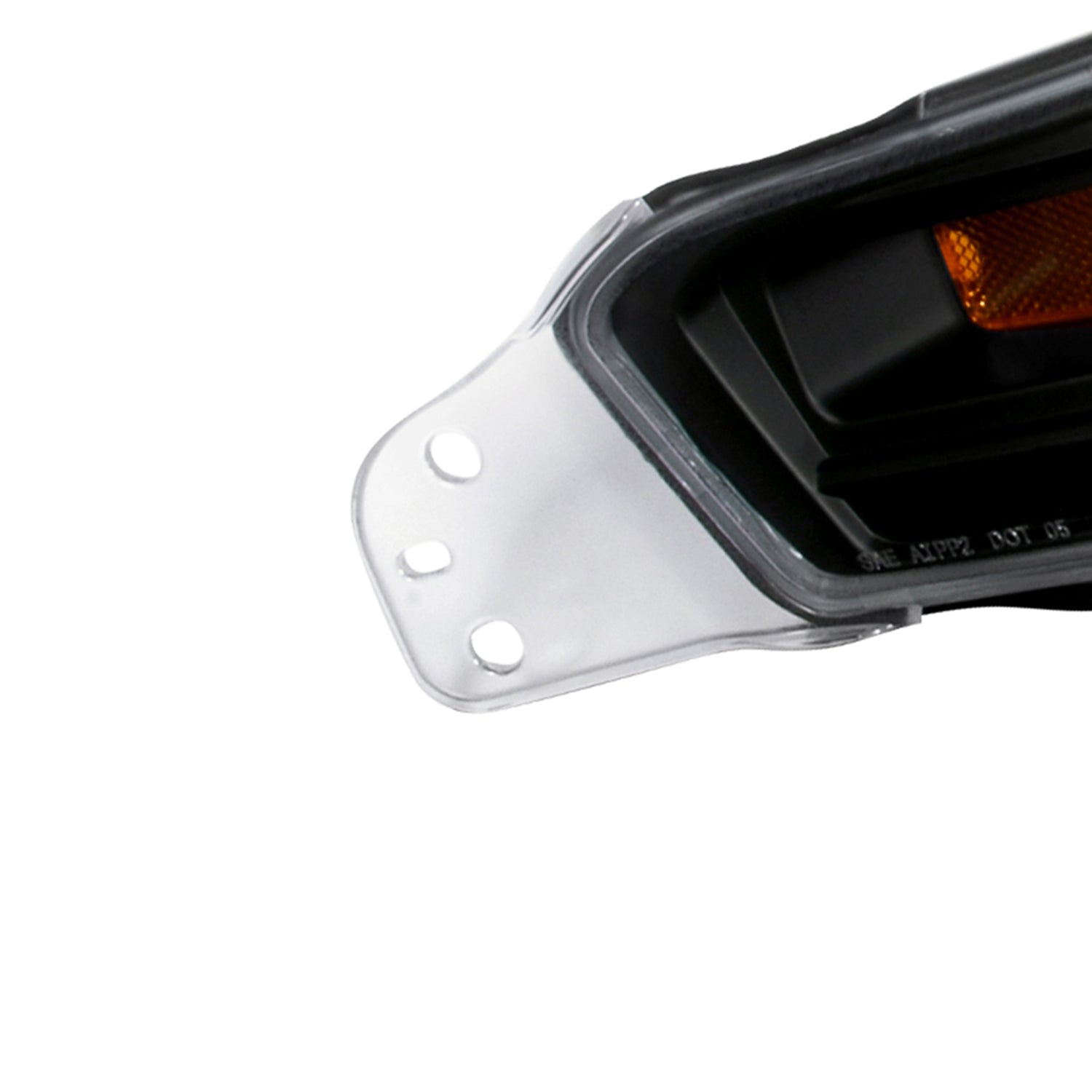 2005-2009 Ford Mustang Factory Style Bumper Lights Matte Black/Clear Lens