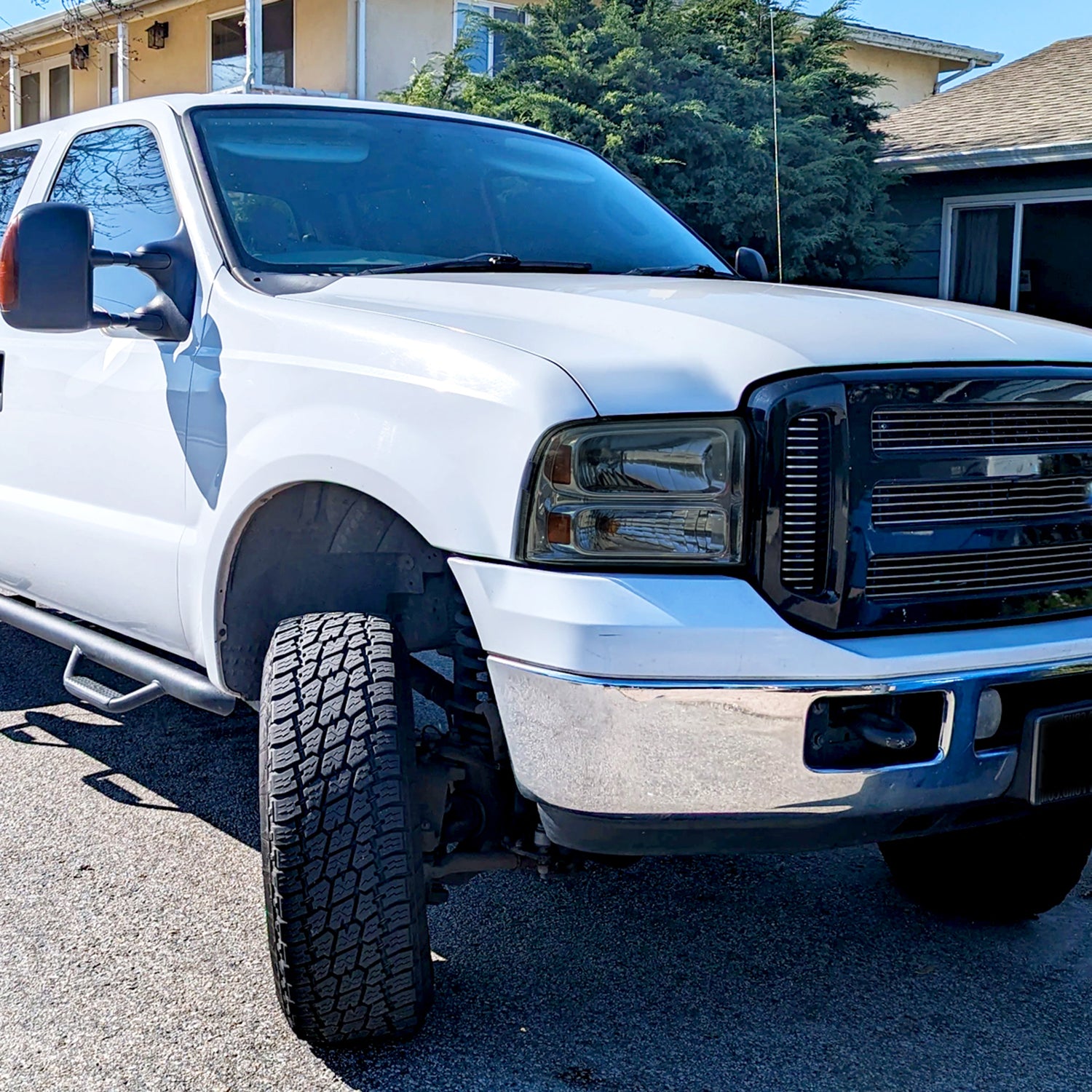 2005-2007 Ford F-250/350/450/550/Excursion Crystal Headlights Chrome/Somke