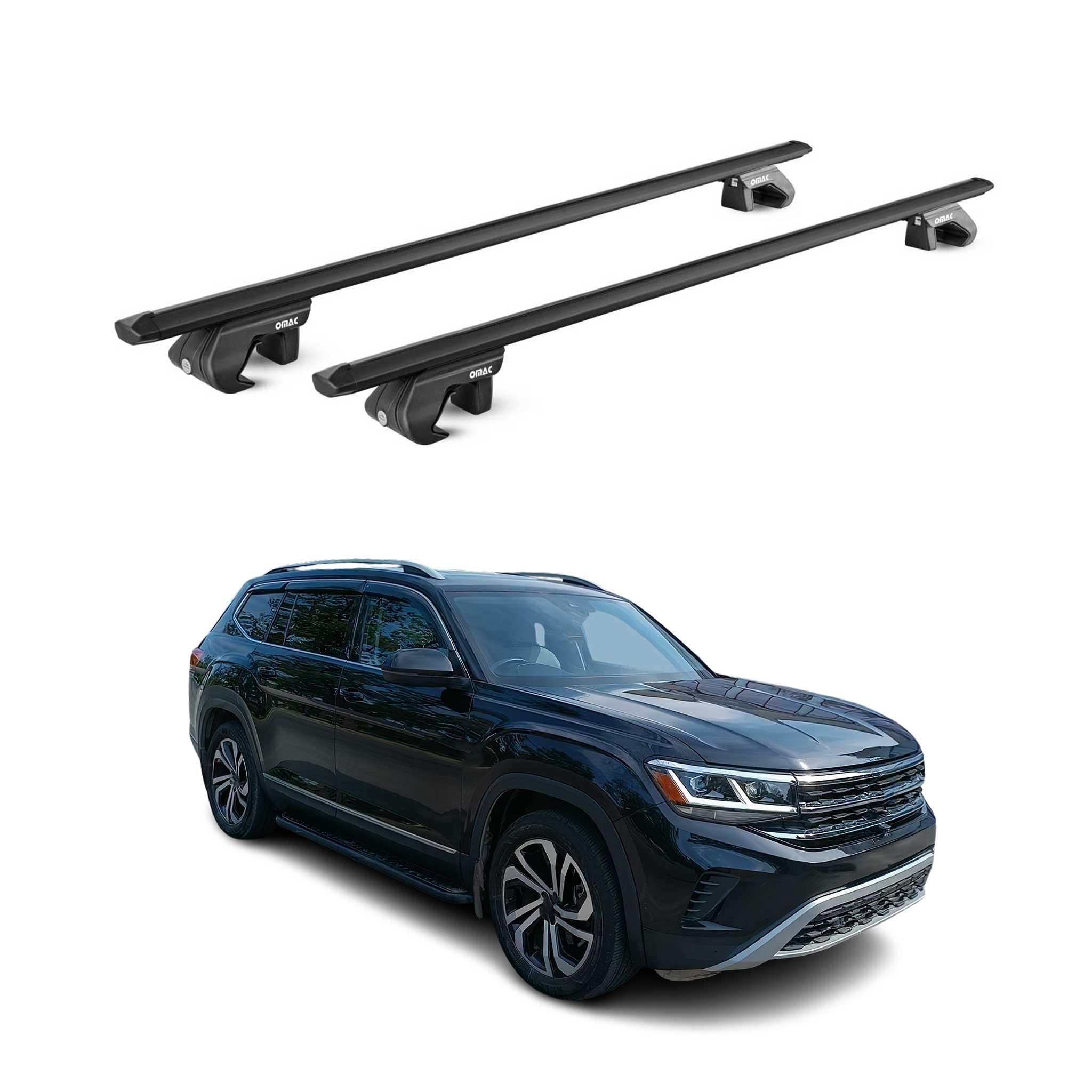 2018-2025 Volkswagen Atlas Roof Rack Cross Bars Luggage Carrier 2 Pcs