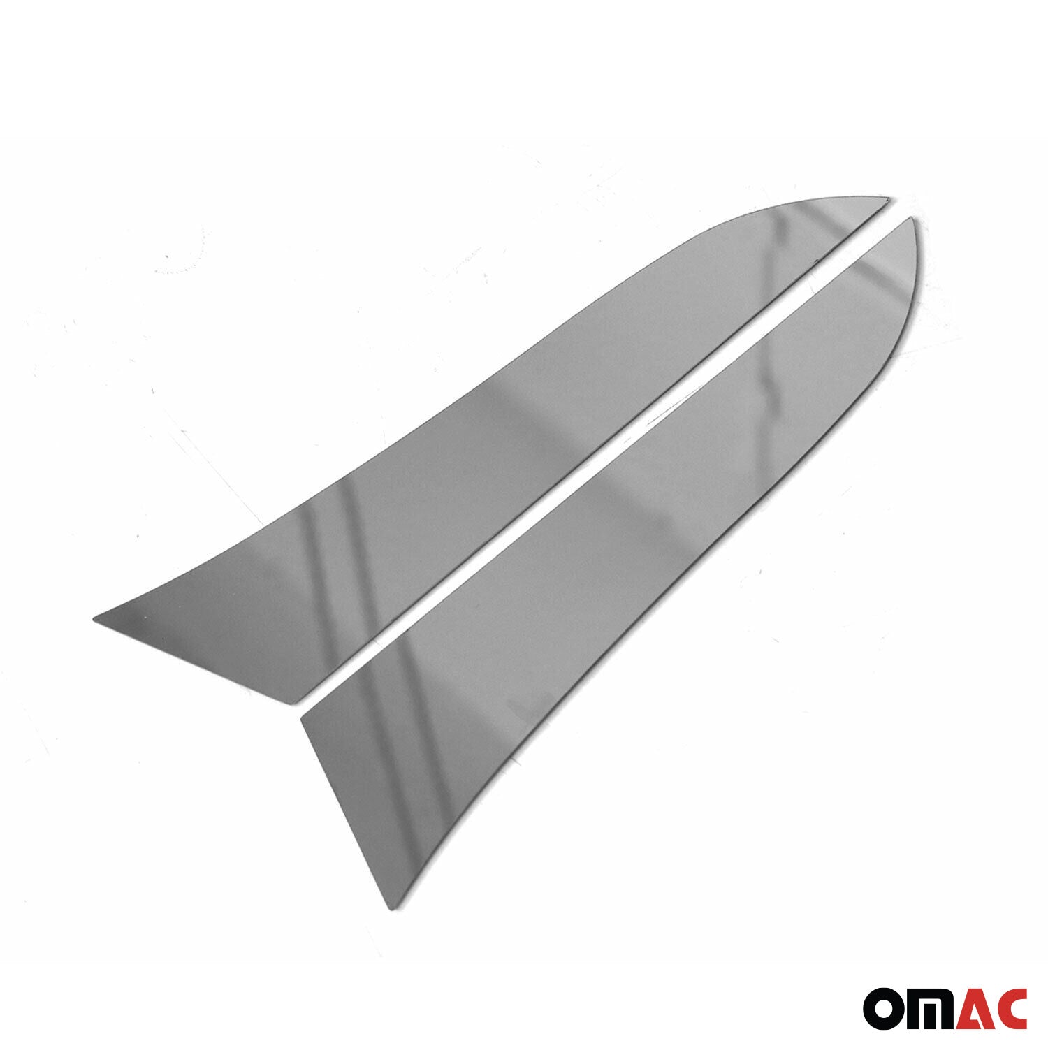 2017-2026 Jeep Compass Trunk Wing Side Trim Silver Stainless Steel 2 Pcs