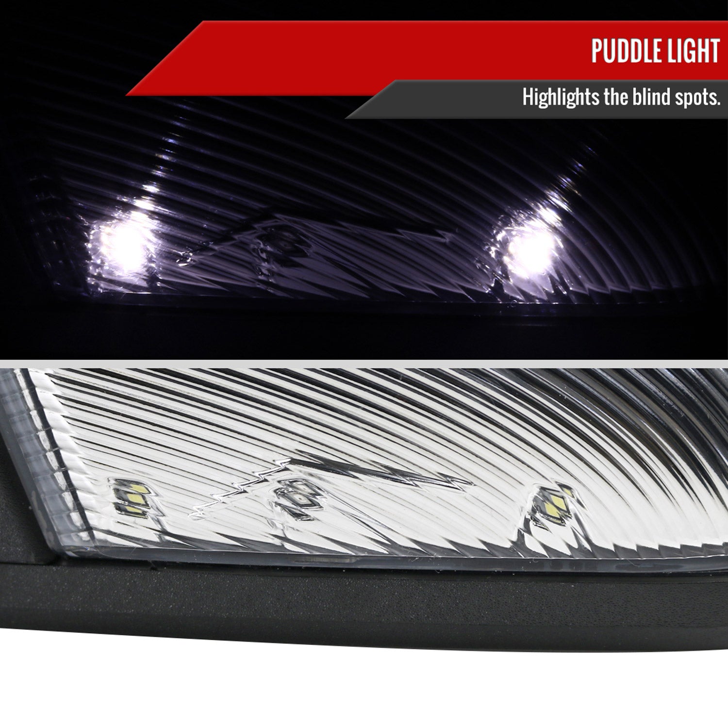 2013-2019 Dodge RAM Auto-Fold & Heated Side Mirror Turn Signal & Puddle Driver