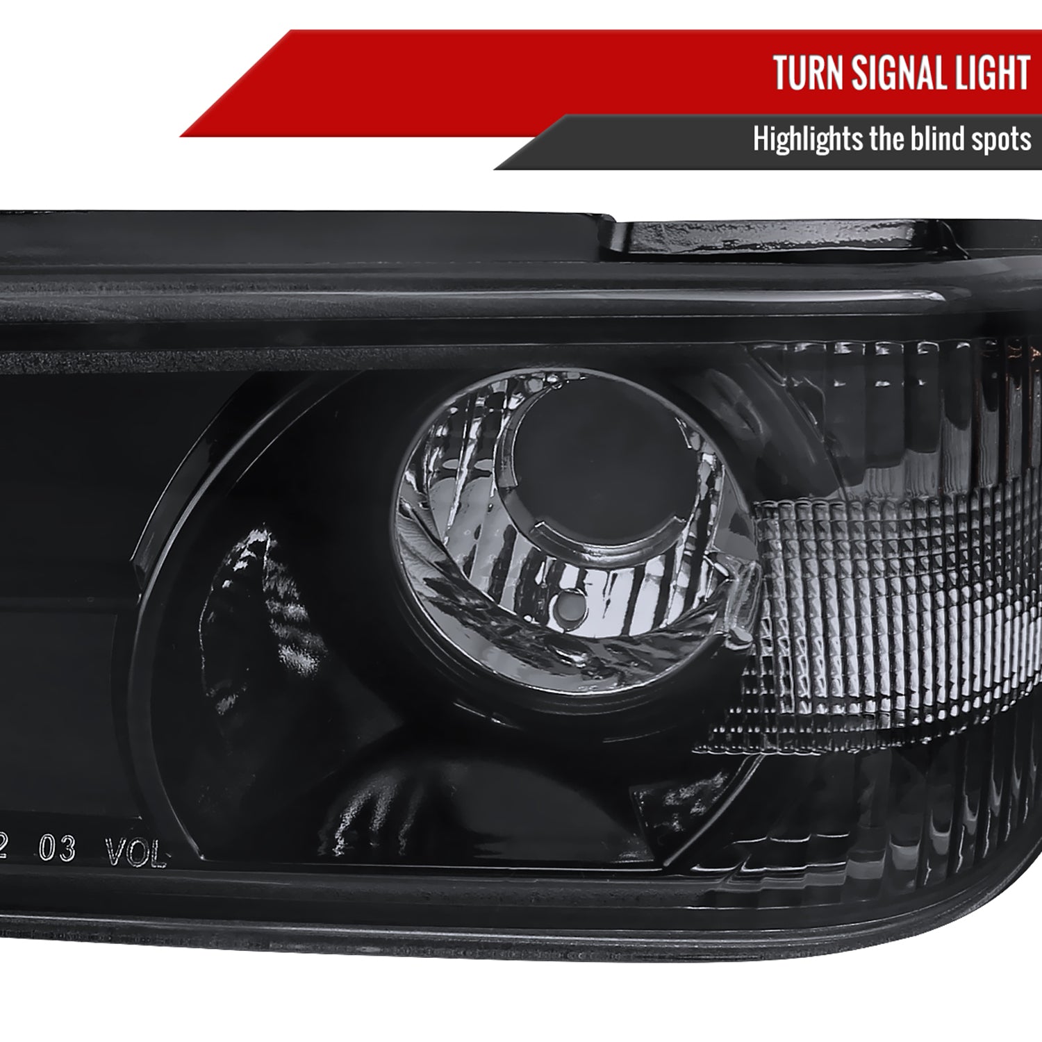2004-2012 Chevy Colorado/ Canyon Dual Halo Headlights Corner Lights Black