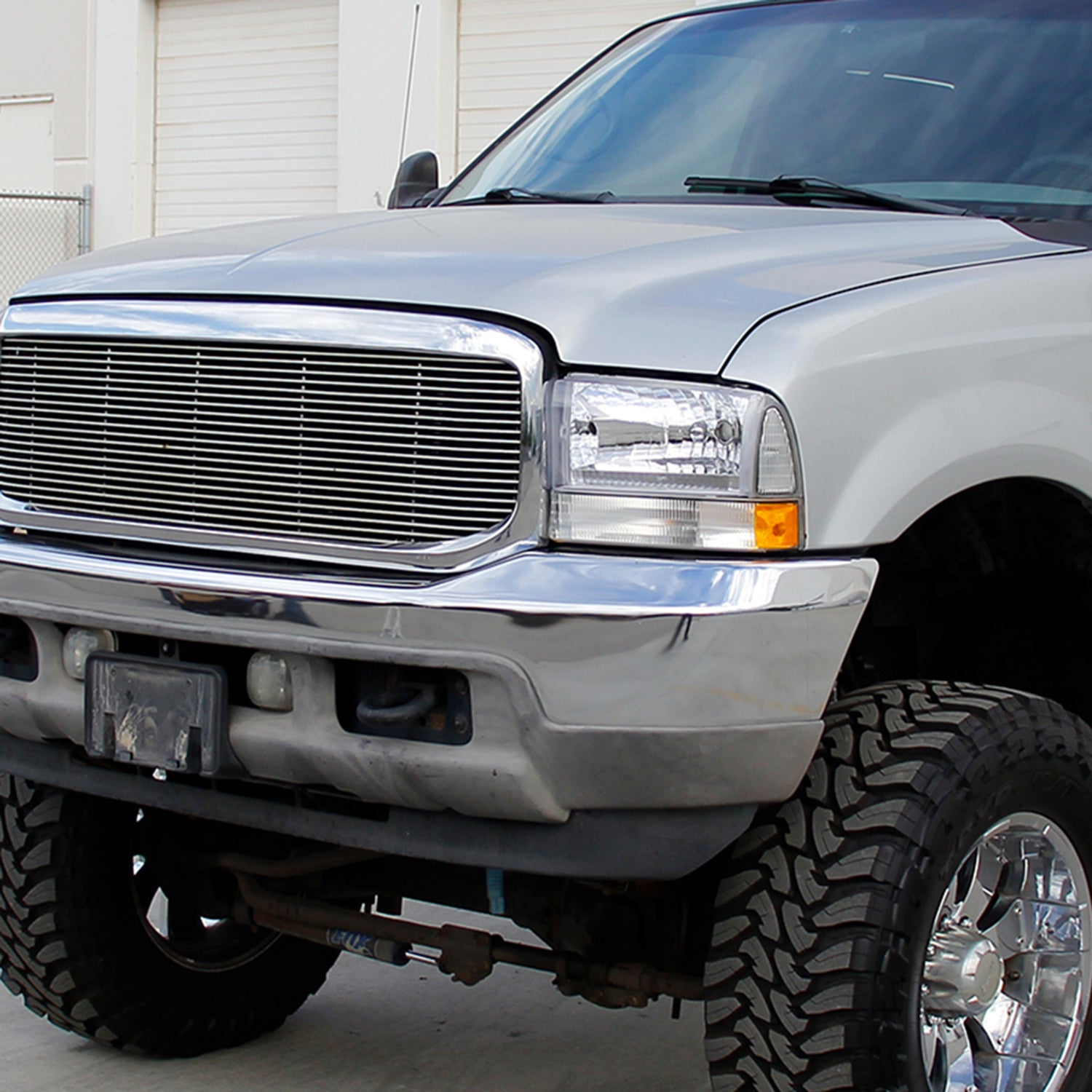 1999-2004 Ford F-250/350/450/550/Excursion Factory Headlights Chrome/Clear