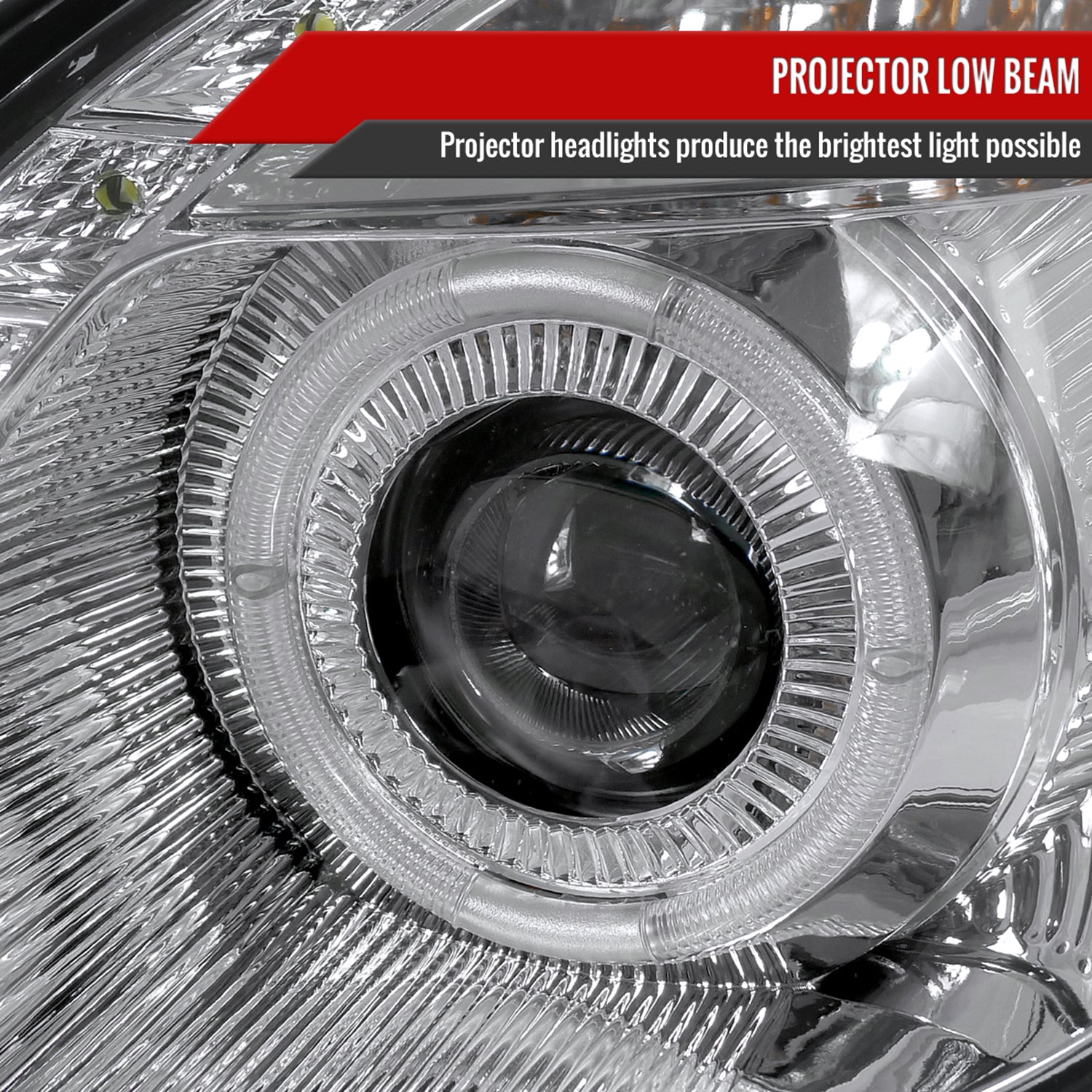 1998-2005 Lexus GS300/GS400/GS430 Halo Projector Headlights LED Light Chrome