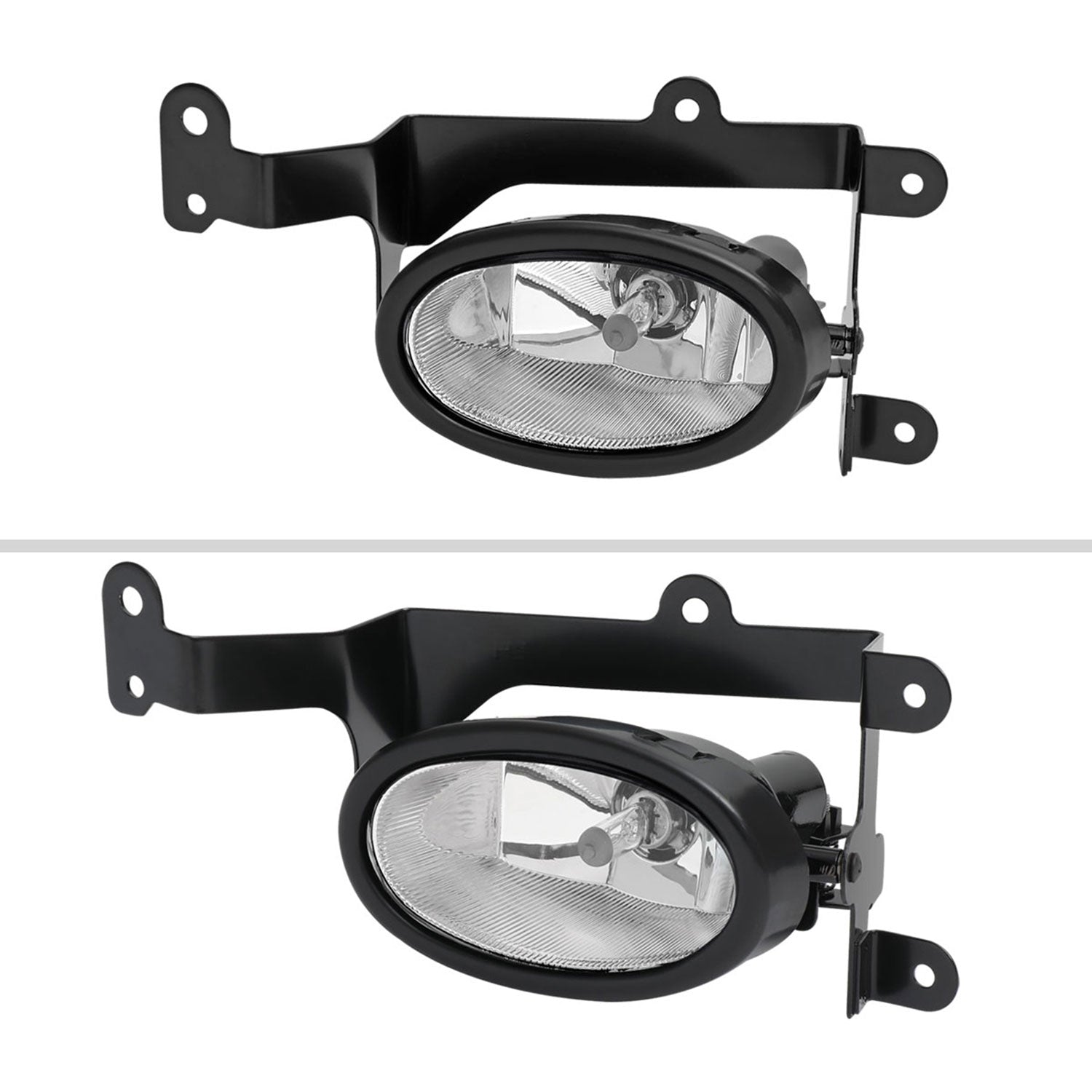 2006-2008 Honda Civic Coupe H11 Fog Lights Kit Chrome Housing/Clear Lens