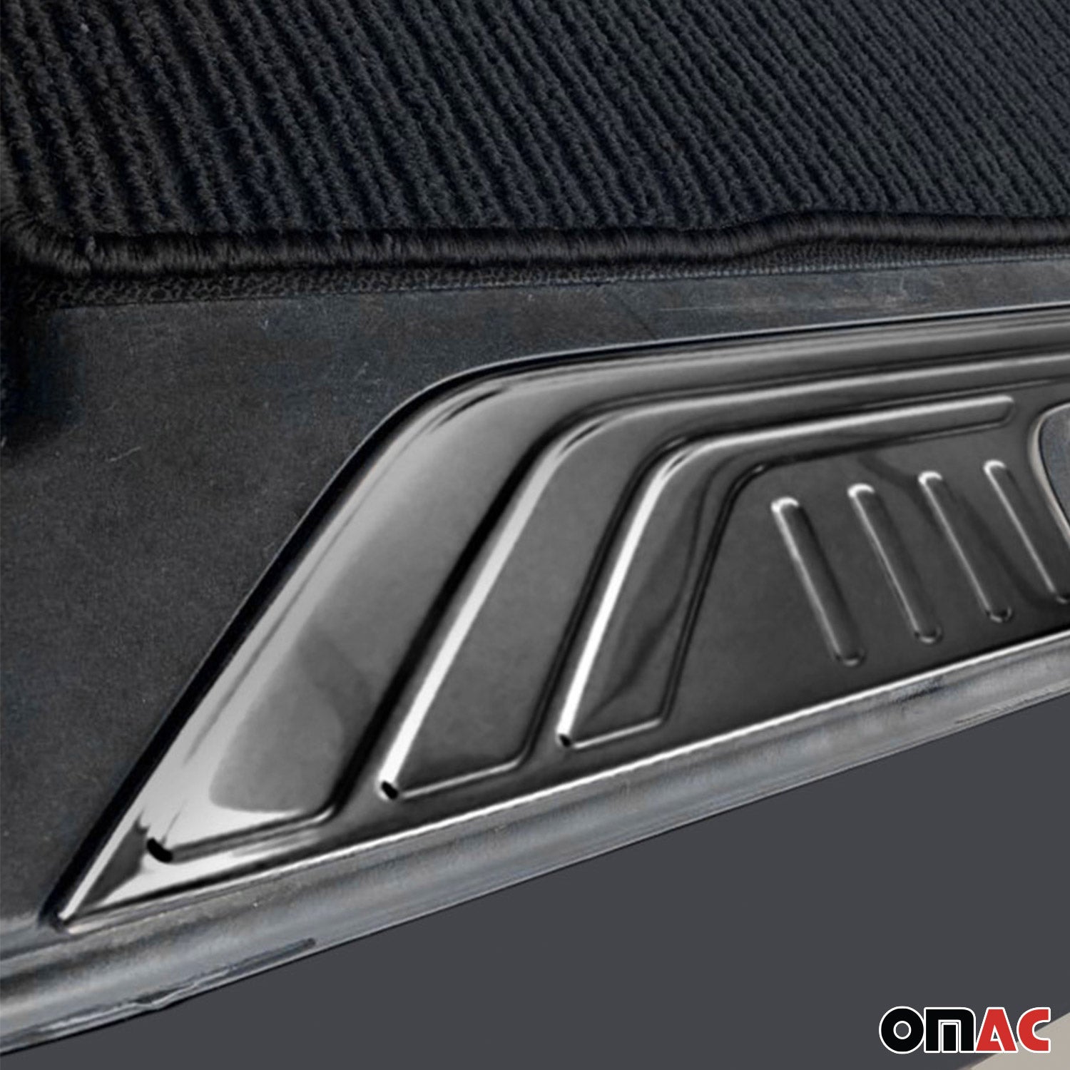2016-2024 Mercedes Metris Trunk Sill Cover Bumper Guard Protector Stainless Steel Dark