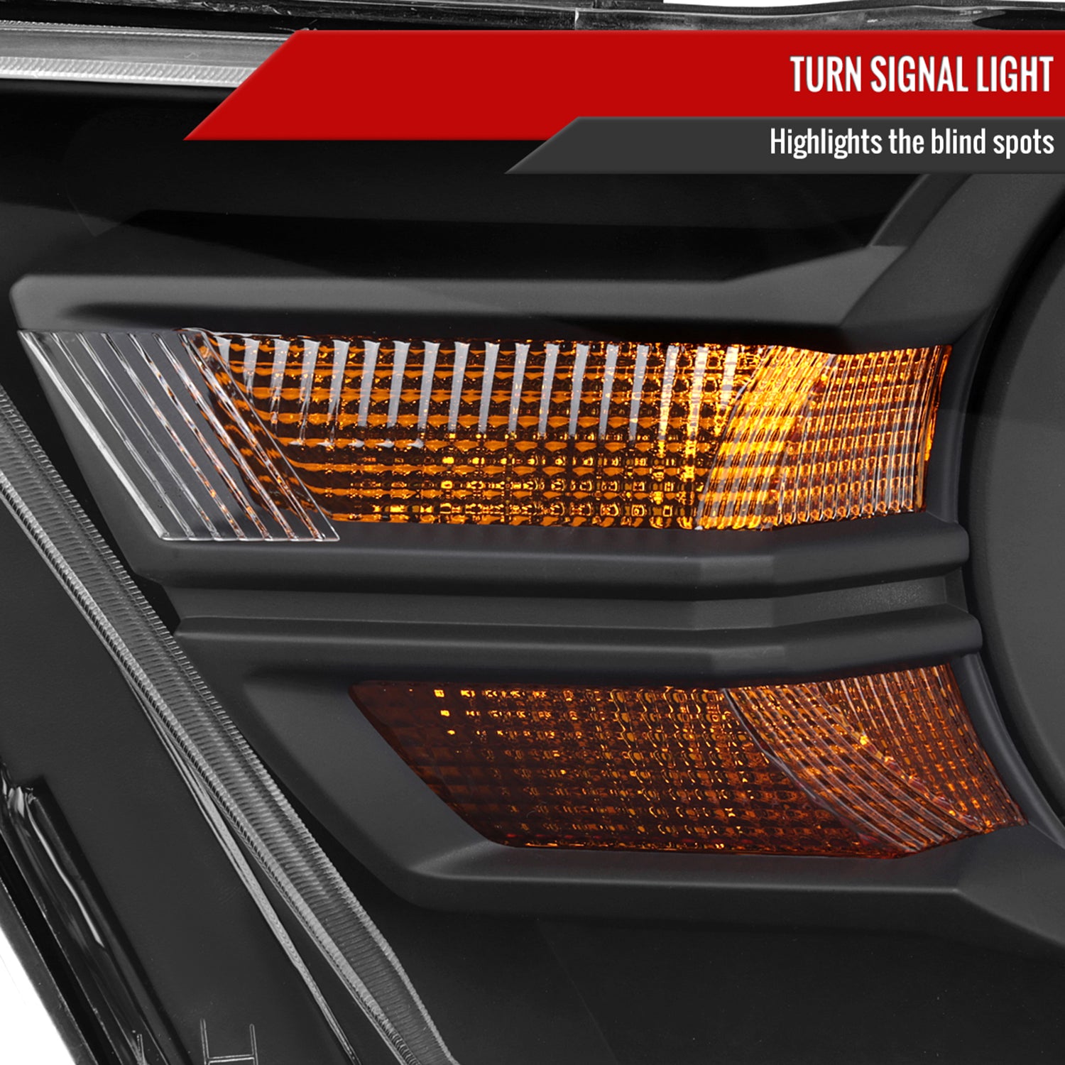 2010-2014 Ford Mustang Factory Style Headlights Matte Black/Clear Lens