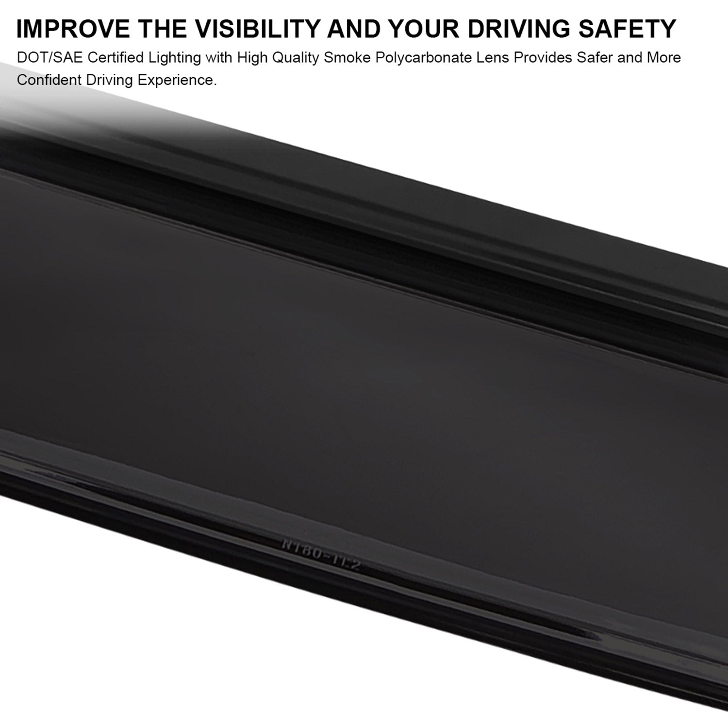 1989-1994 Nissan 240SX S13 Center Trunk Tail Light Chrome Housing/Smoke Lens