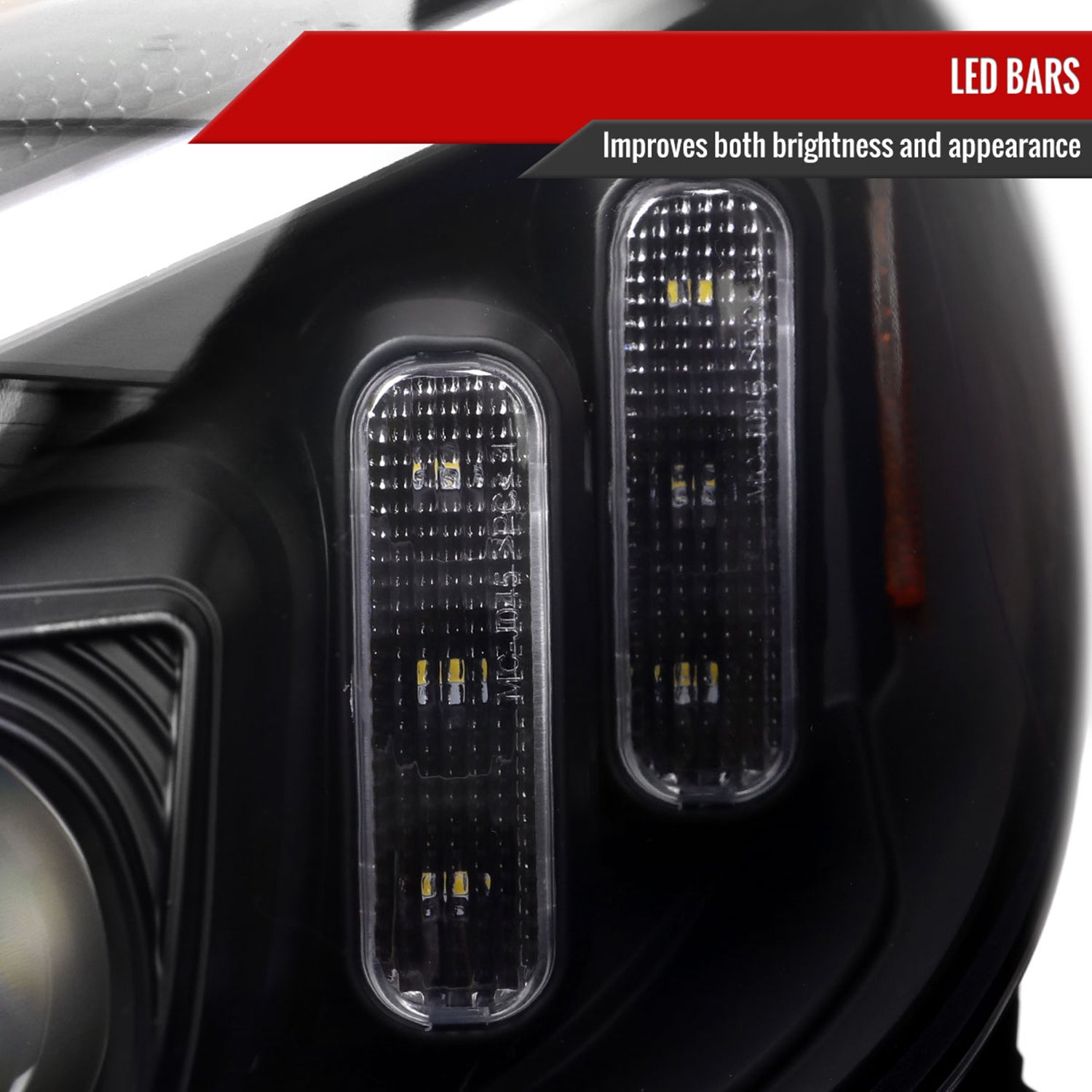 2015-2018 Mercedes-Benz C-Class W205 Turn Signal Projector Headlights Black