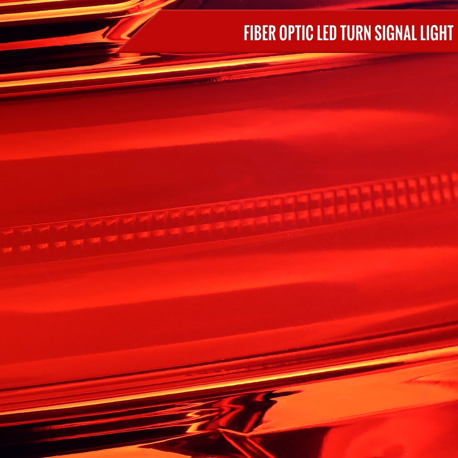 2016-2018 Hyundai Tucson LED Bar Tail LightsChrome Housing/Red Lens