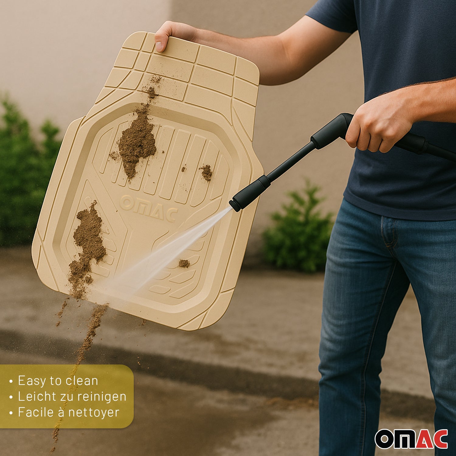 Nissan Heavy Duty Trim to fit Floor Mats Liner Tan All Weather 4Pcs