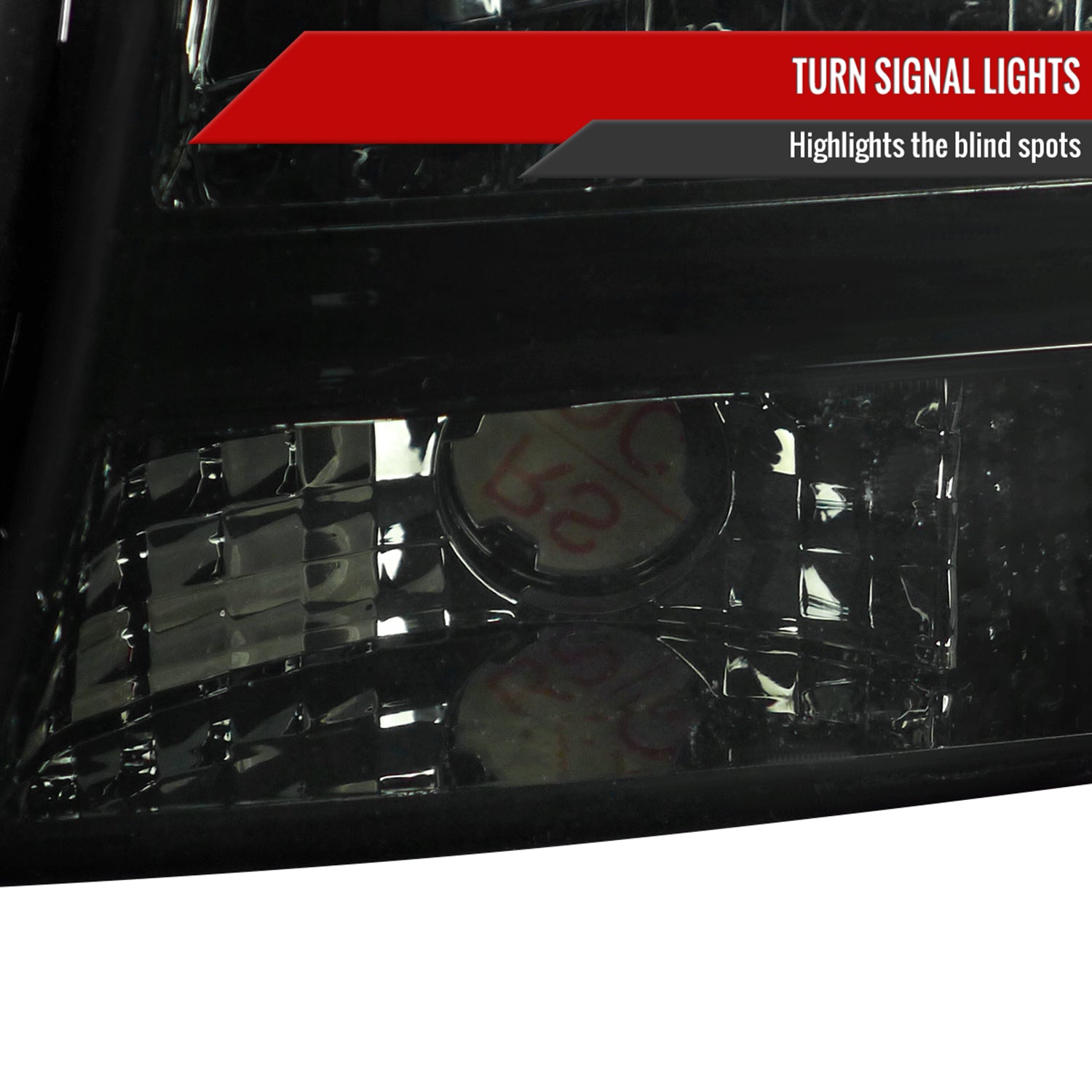 1997-2004 Dodge Dakota/98-2003 Durango Crystal Headlights Amber Reflector Smoke