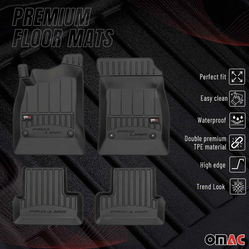 2011-2015 Chevrolet Cruze Premium Floor Mats Liners Full Set All Weather Heavy Duty