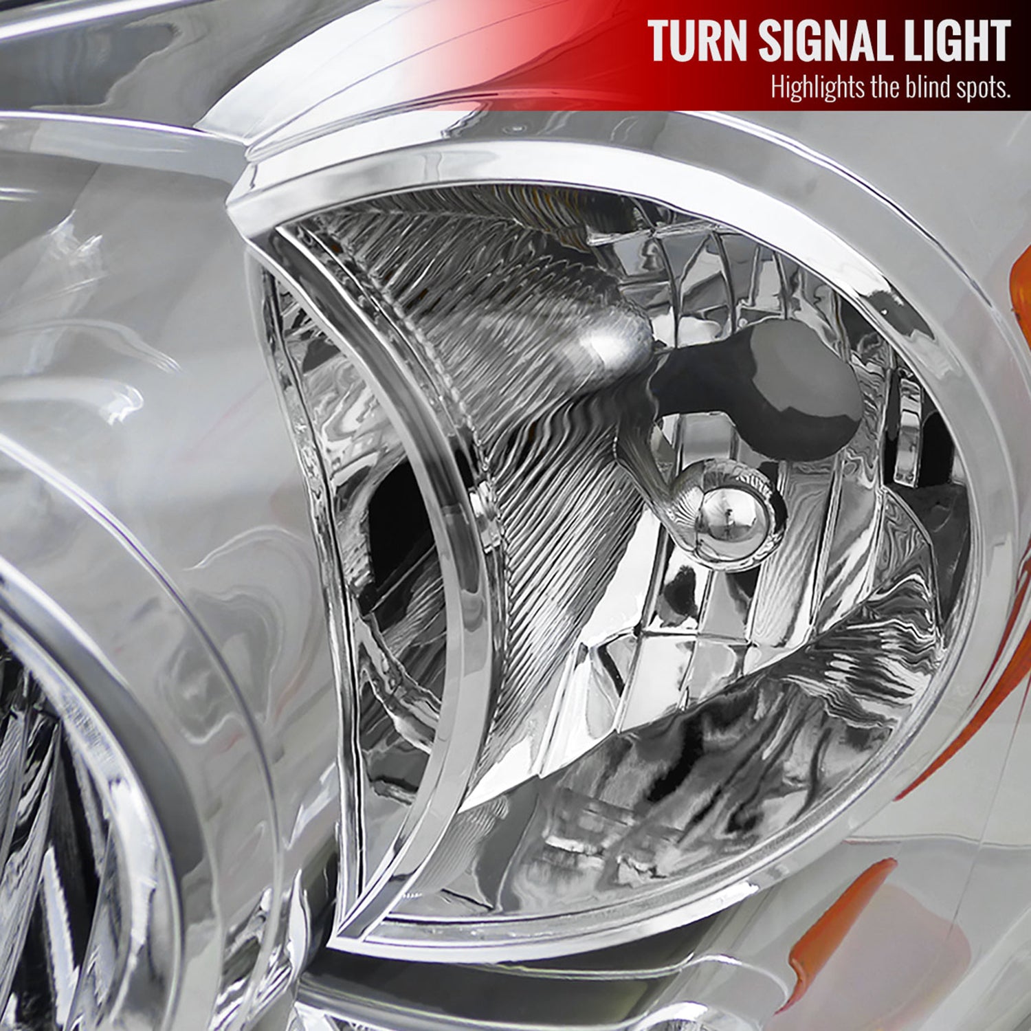 2006-2008 Dodge RAM 1500 2500 3500 Factory Crystal Headlights Chrome