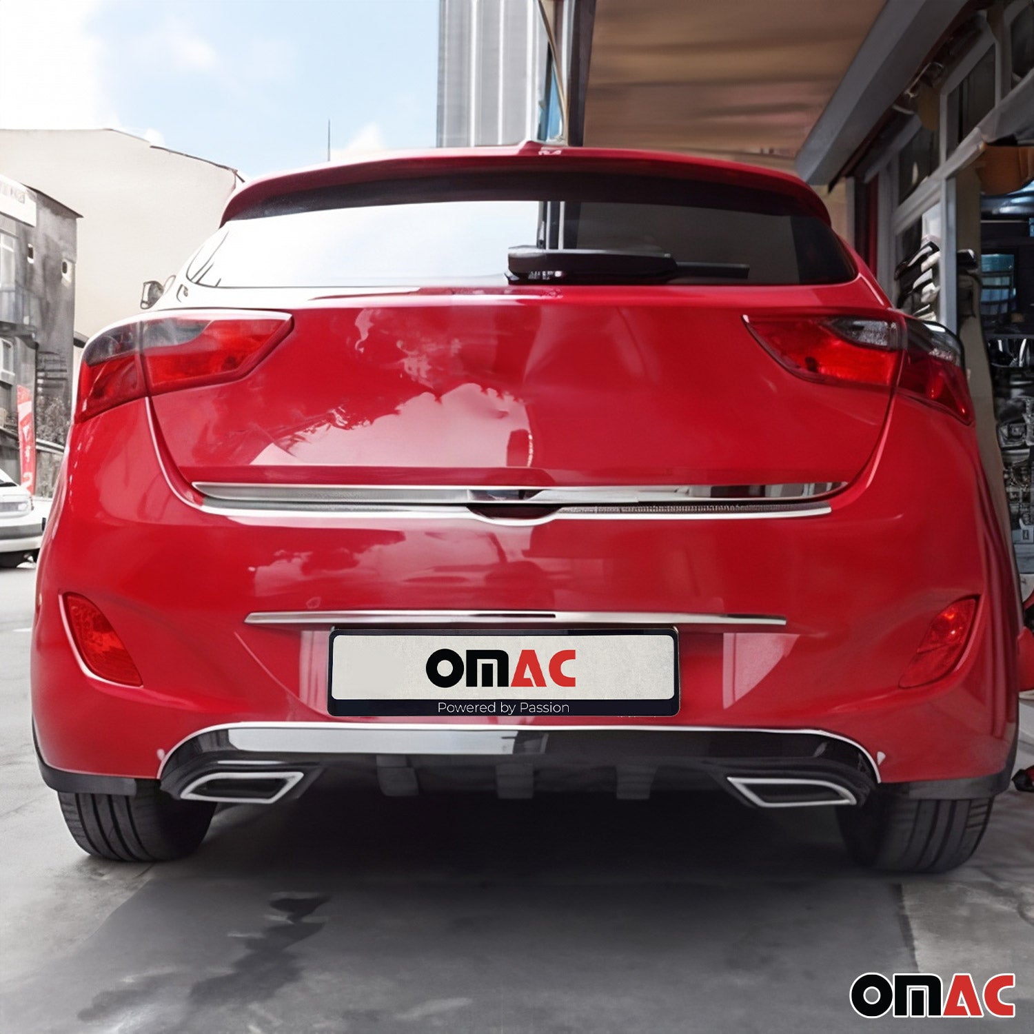 2013-2017 Hyundai Elantra GT Rear Trunk Molding Trim Stainless Steel Silver 1Pc