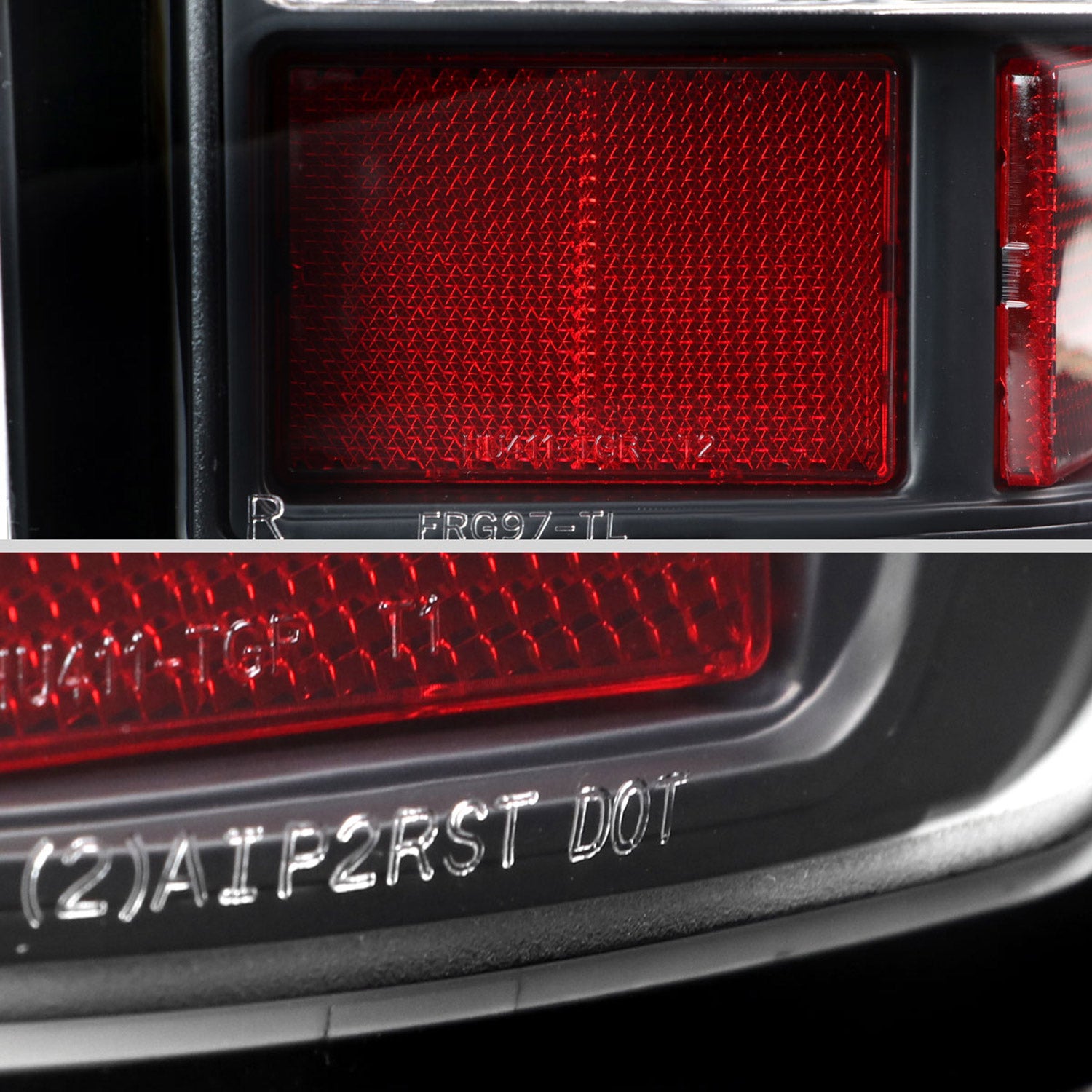 2006-2011 Ford Ranger V2 LED Tail Lights Matte Black Housing/Clear Lens
