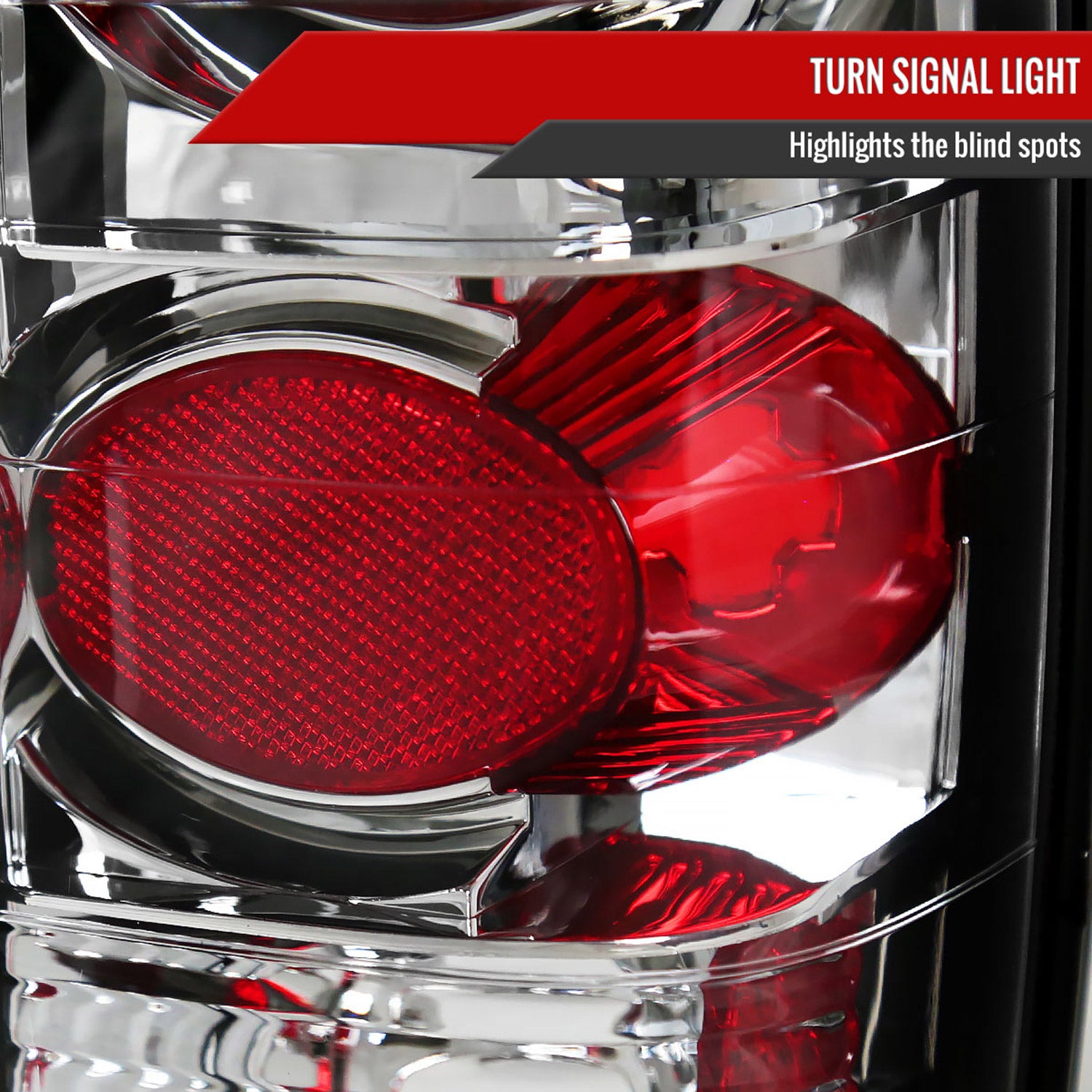 1982-1994 Chevy S10/Blazer GMC S15/Sonoma Tail Lights Chrome/Clear Lens