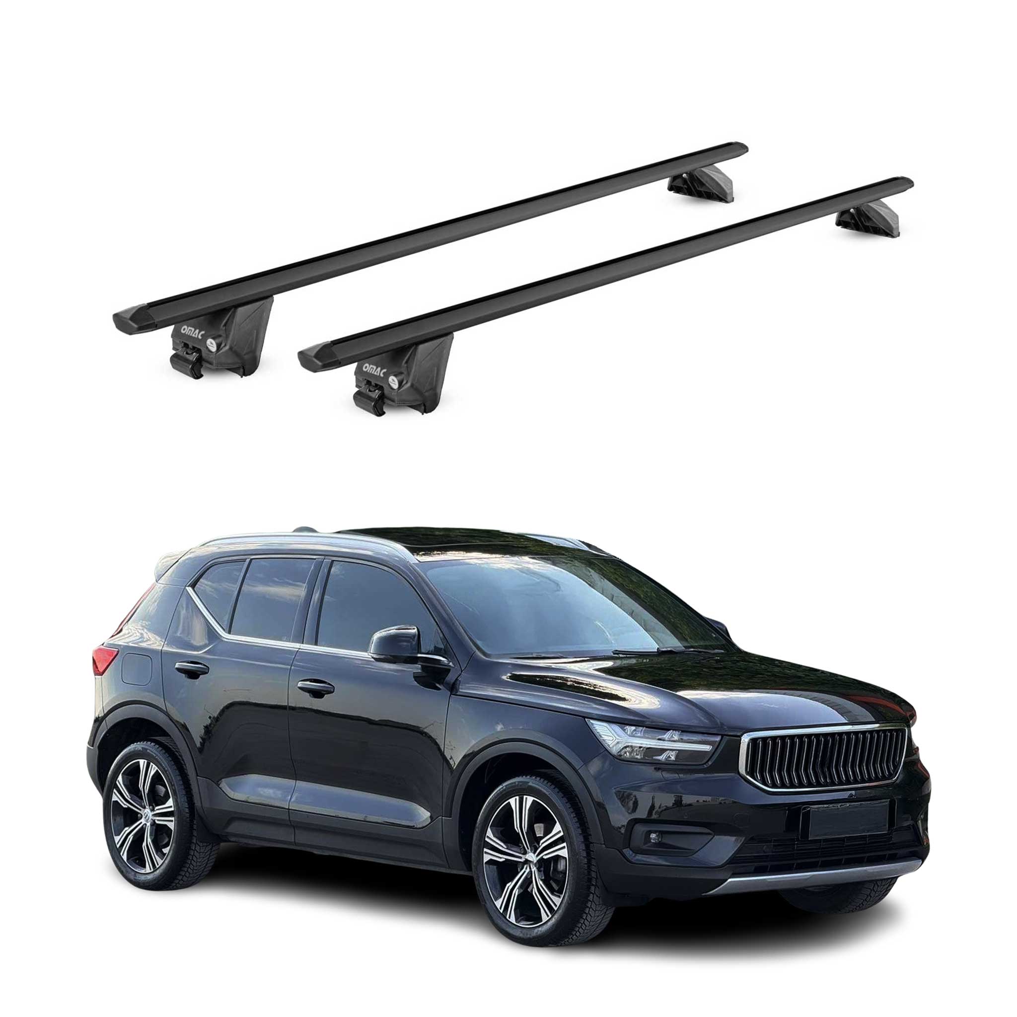 2019-2026 Volvo XC40 Roof Rack Cross Bars Black