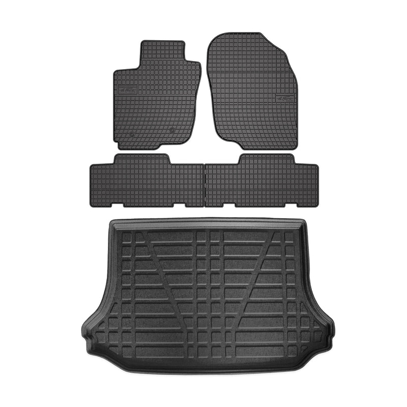 2006-2012 Toyota RAV4 Floor Mats & Cargo Liner Full Set All Weather Black