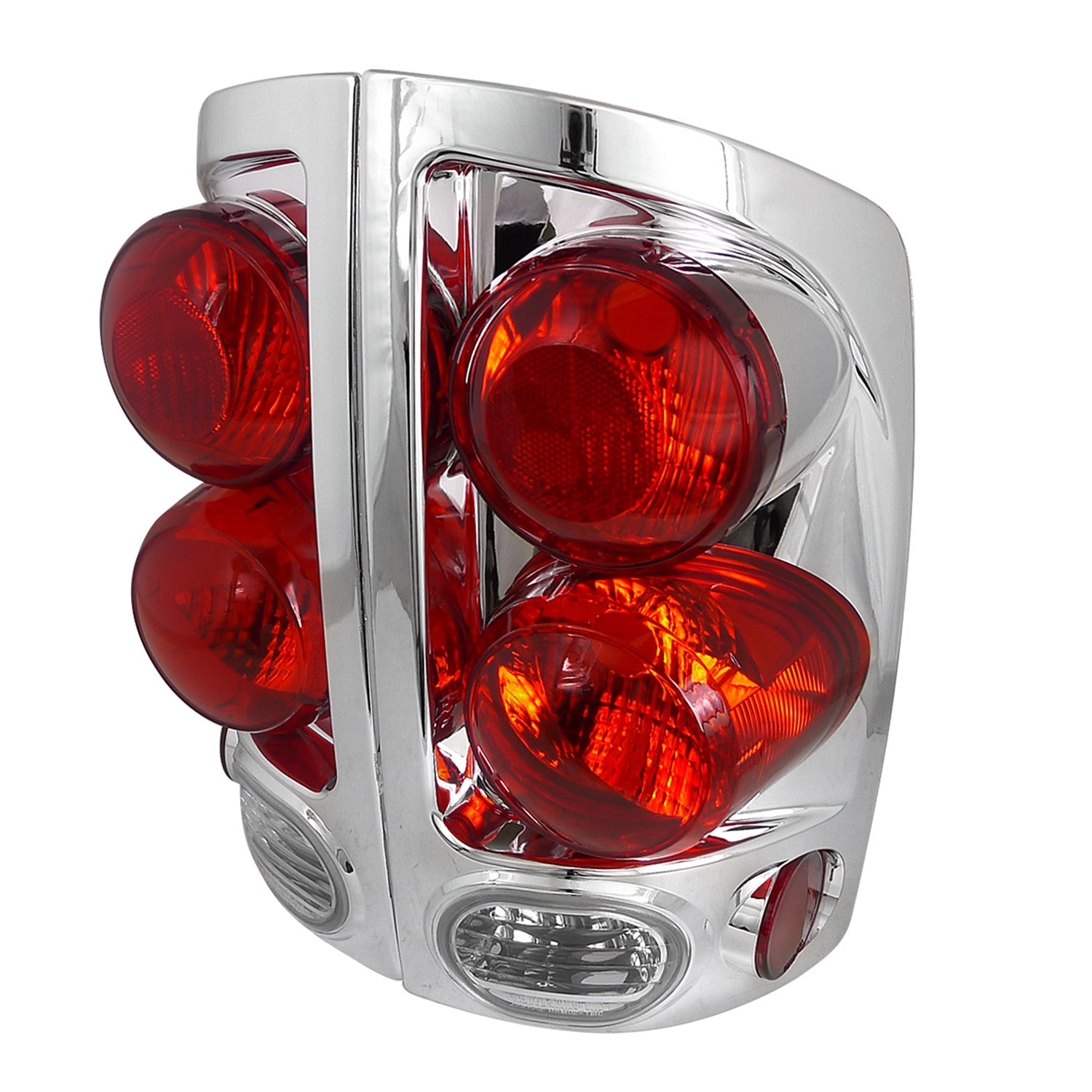 2002-2006 Dodge RAM Retro Style Tail Lights Chrome Housing/Clear Lens