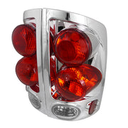 2002-2006 Dodge RAM Retro Style Tail Lights Chrome Housing/Clear Lens