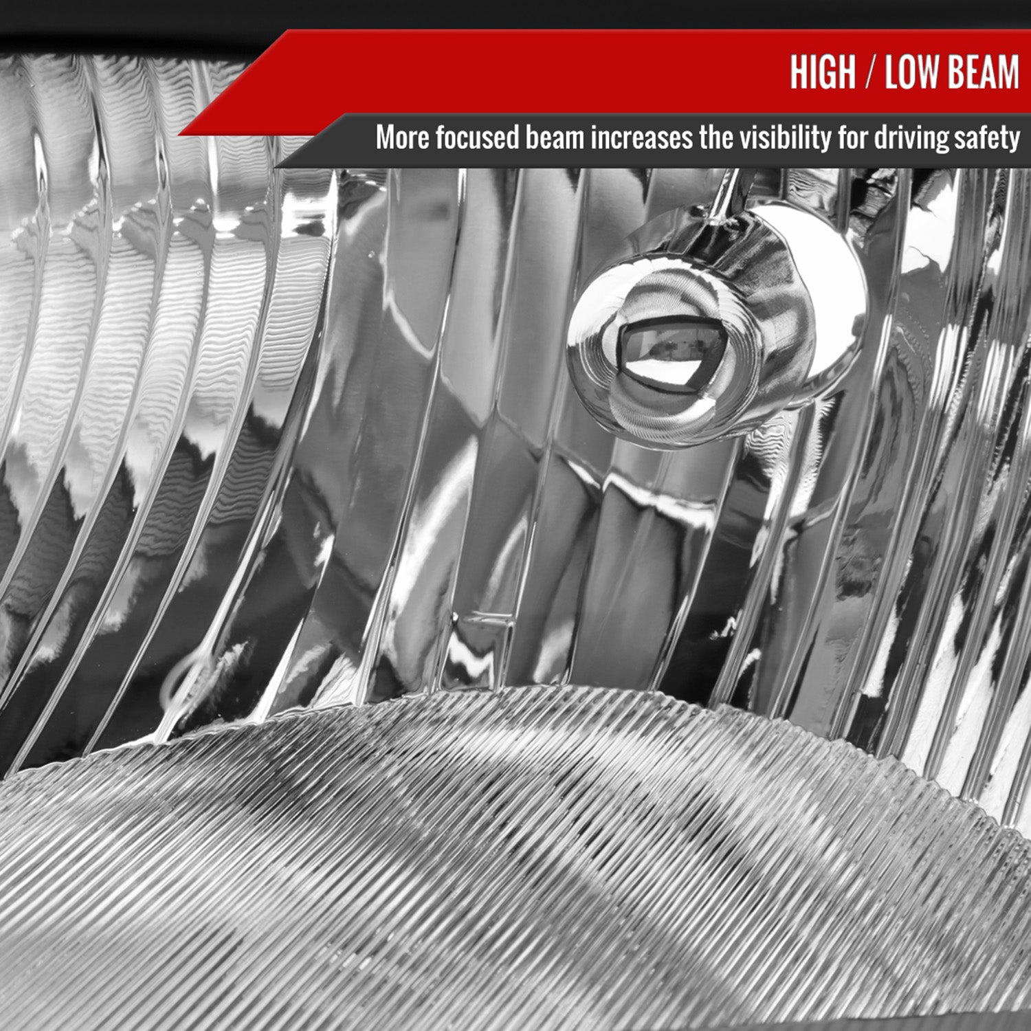 2007-2009 Nissan Sentra Factory Headlights w/Amber Reflector Matt Black/Clear