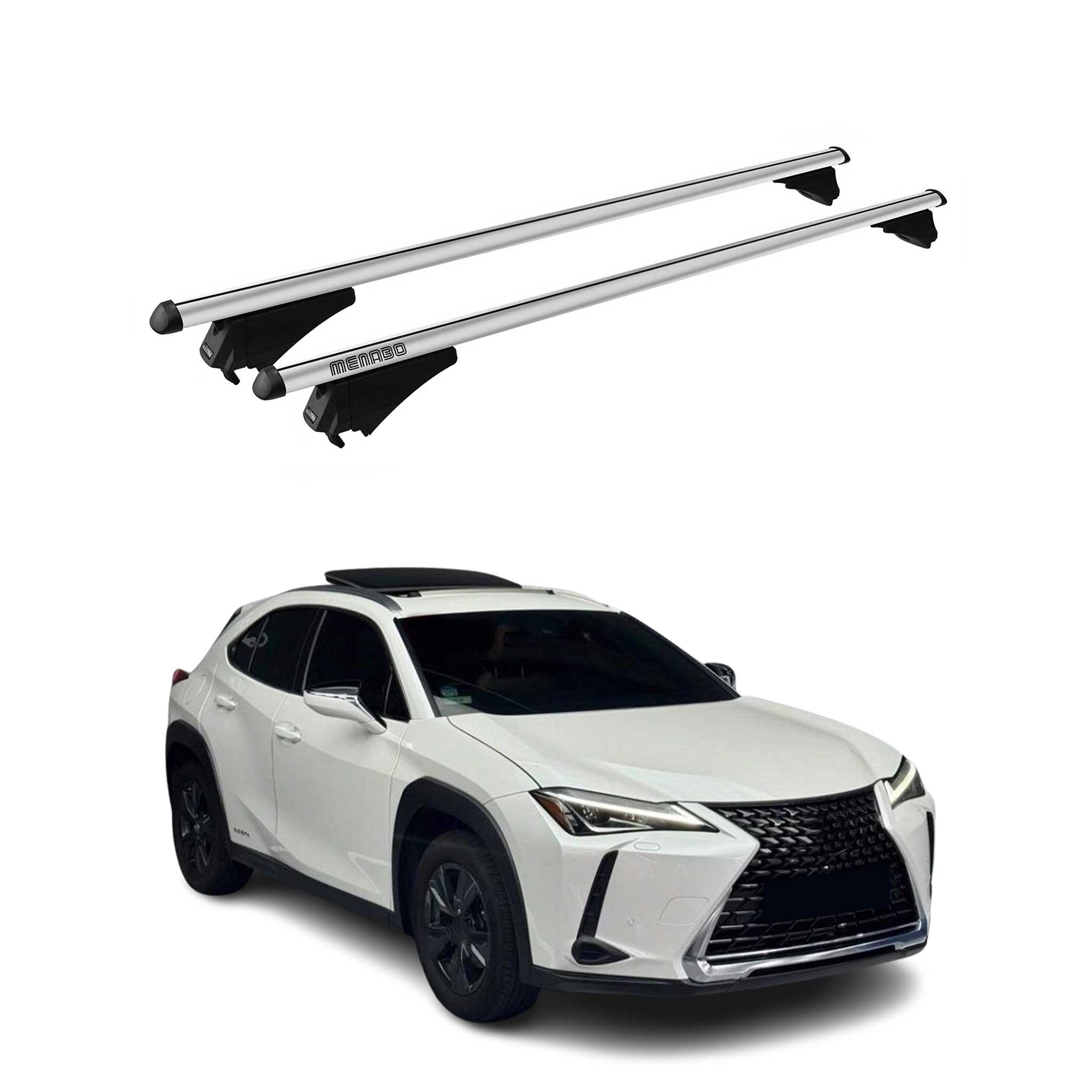 2019-2025 Lexus UX200 UX250h Roof Rack Cross Bars Silver